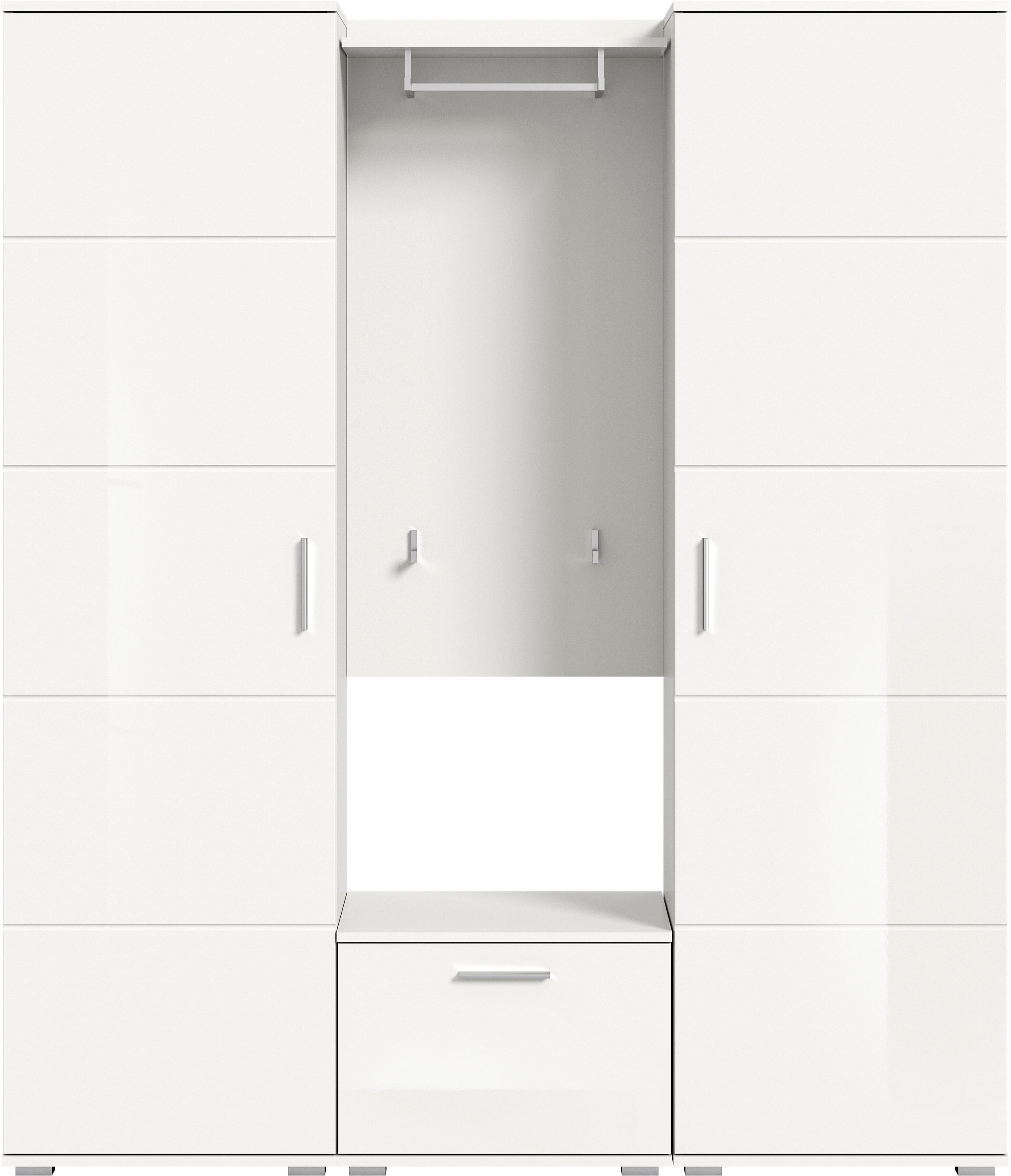 INOSIGN Garderoben-Set »Valge, Breite 180 cm inkl. 15cm Typenabstand, 4-tlg günstig online kaufen