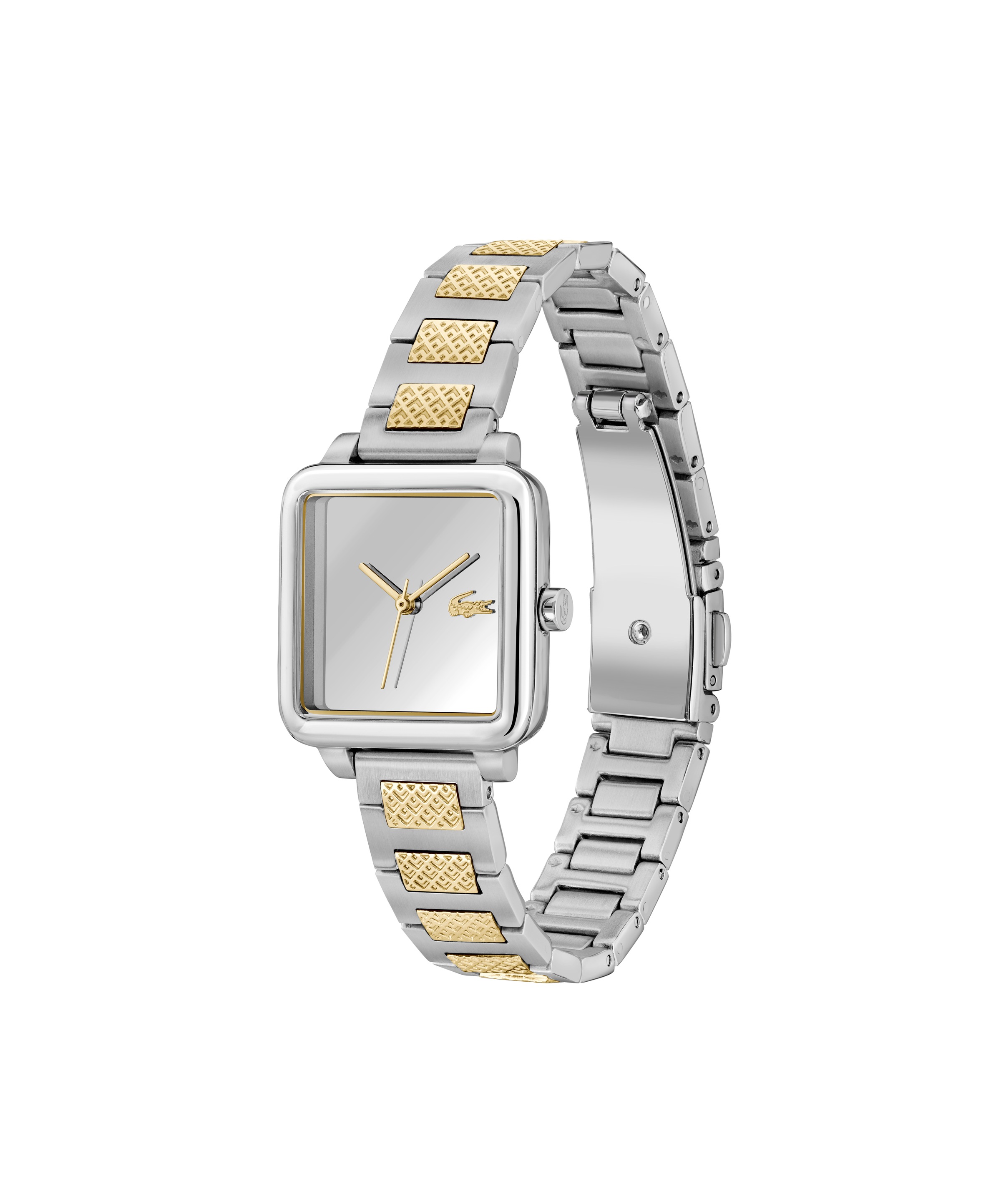 Lacoste Quarzuhr »LACOSTE.12.12 LEAP« Armbanduhr, Damenuhr, Edelstahlarmband, analog