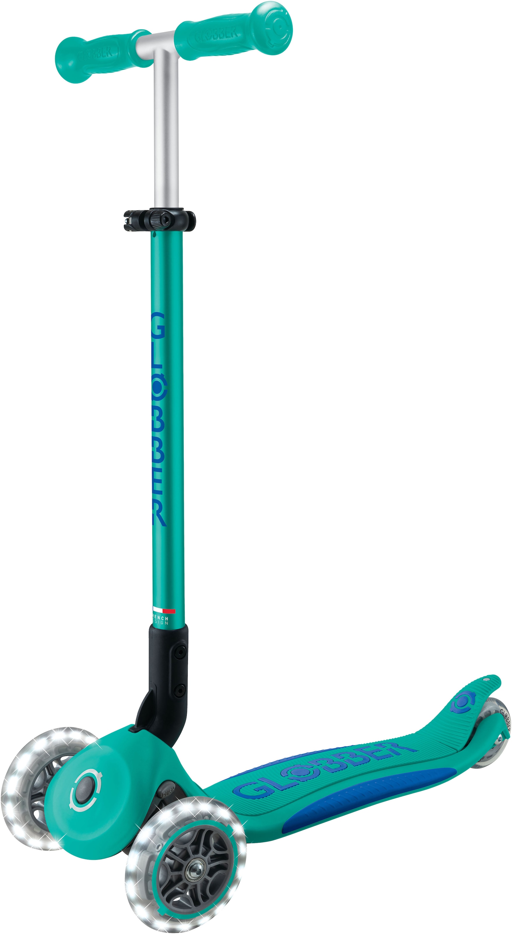 Globber Tretroller »GLOBBER ELITE LIGHTS, mit Leuchtrollen«