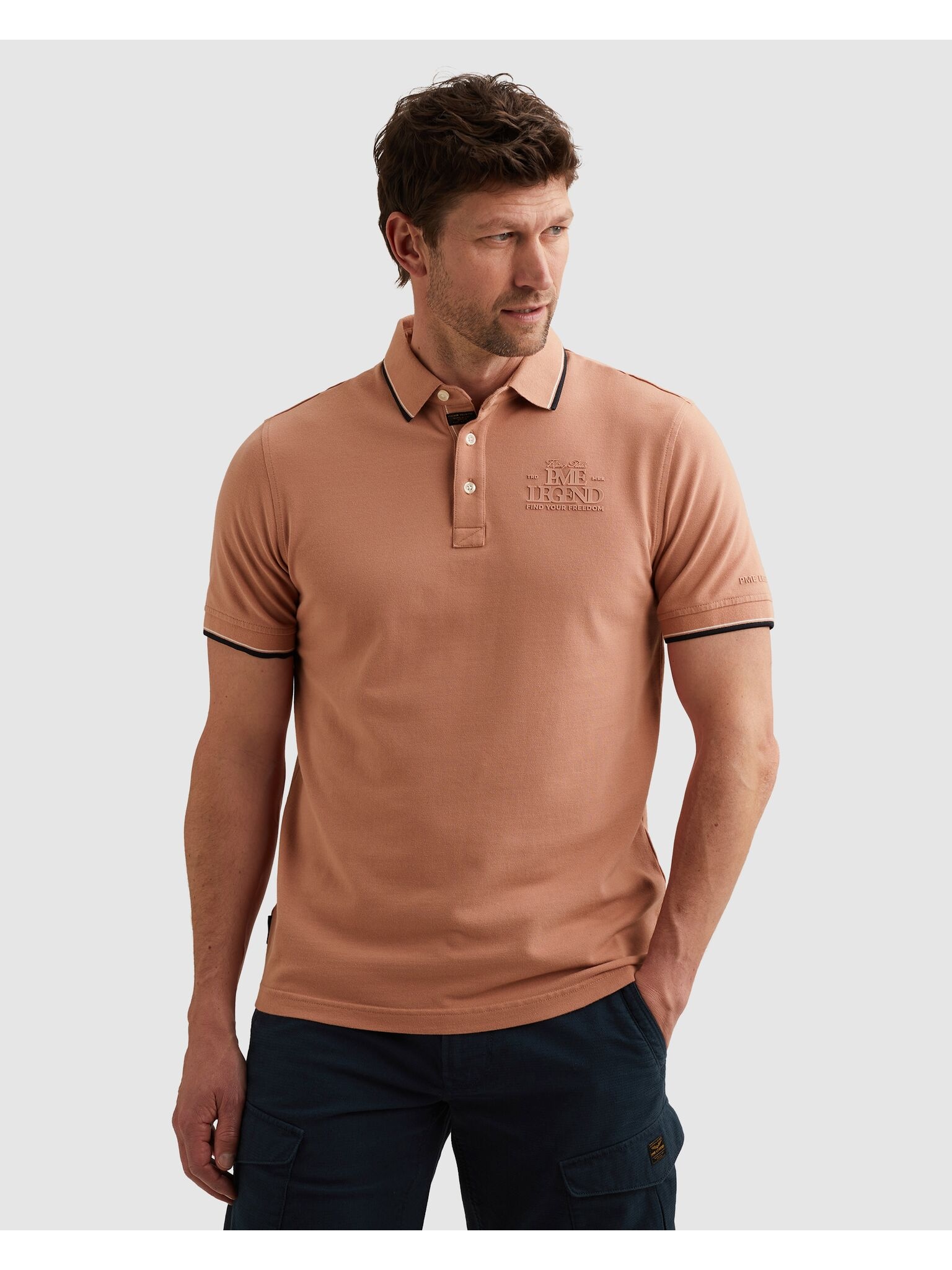 PME LEGEND Poloshirt »Short sleeve polo stretch pique« Regular fit, Kurzarm, casual Stil