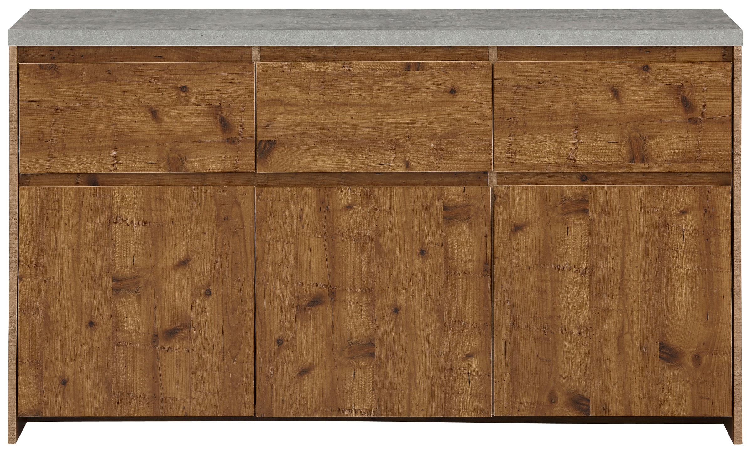 Home affaire Highboard »Maribo«, Kommode im modernen Landhaus-Stil, mit Betontopplatte, Breite 140 cm