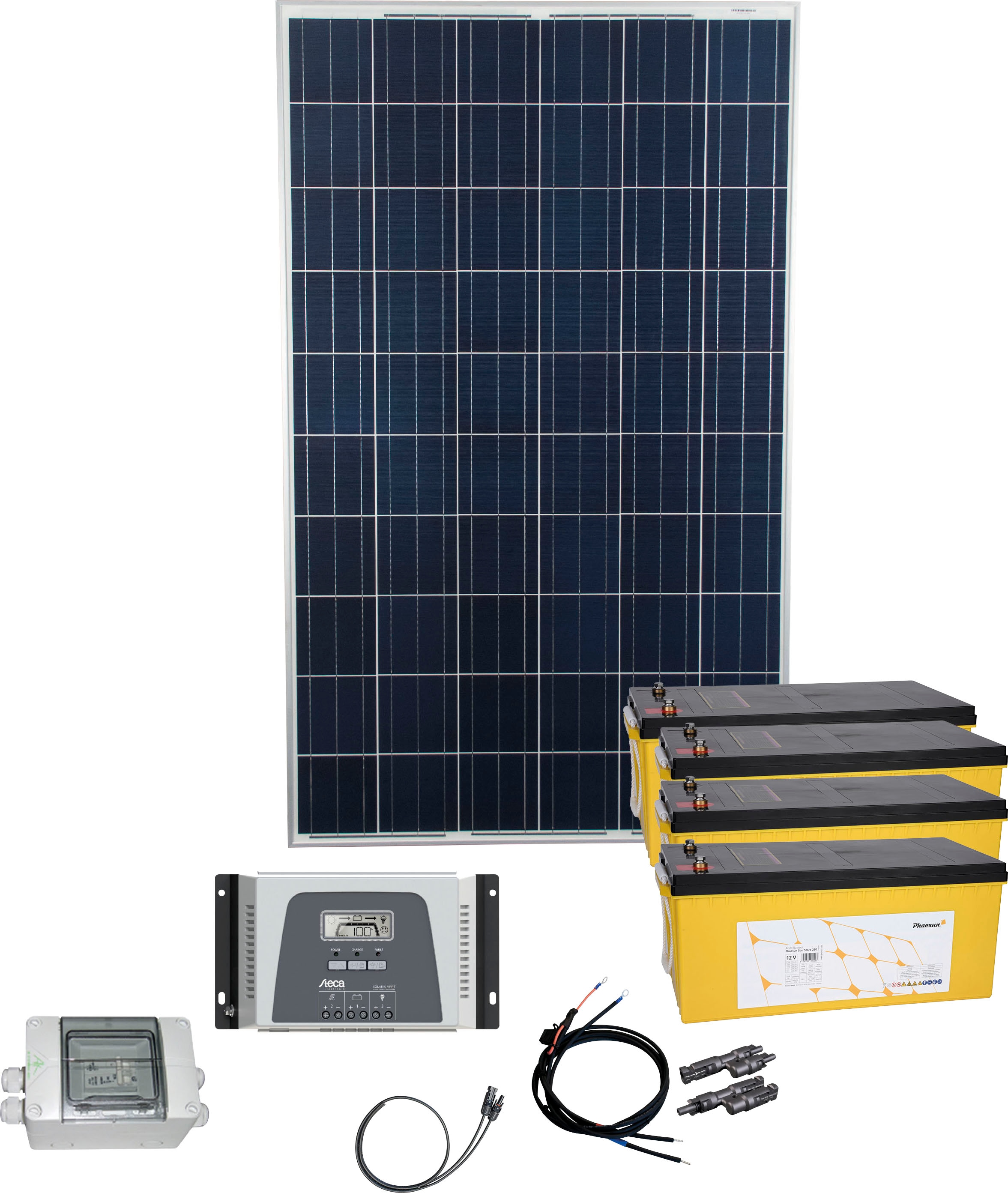 Phaesun Solarmodul »Energy online Kit mit Solar Generation bestellen Akkus (Set), 4 Rise«