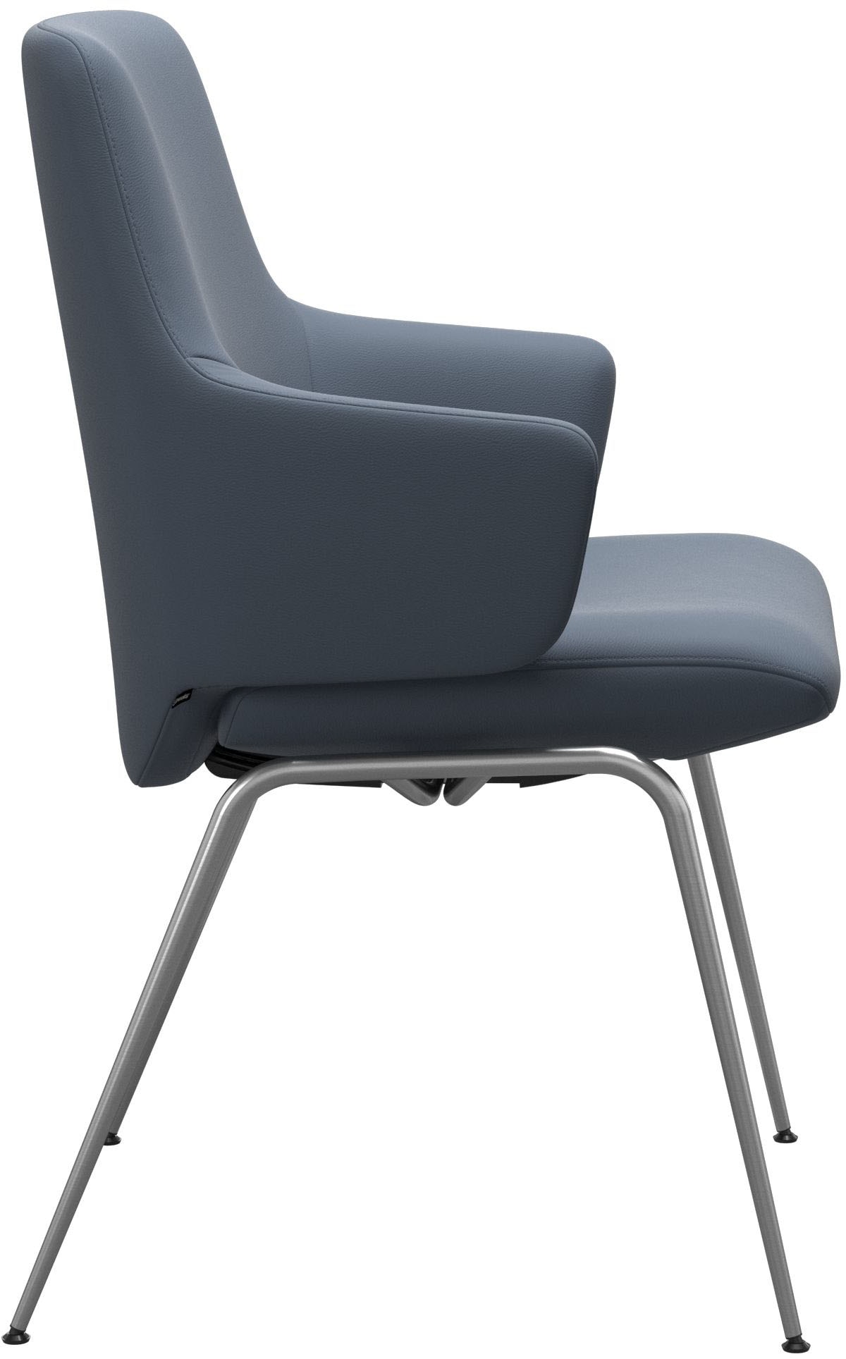 Stressless® Polsterstuhl »Laurel«, Leder PALOMA, Low Back mit Armlehne, Größe L, mit Beinen aus Stahl in Schwarz matt
