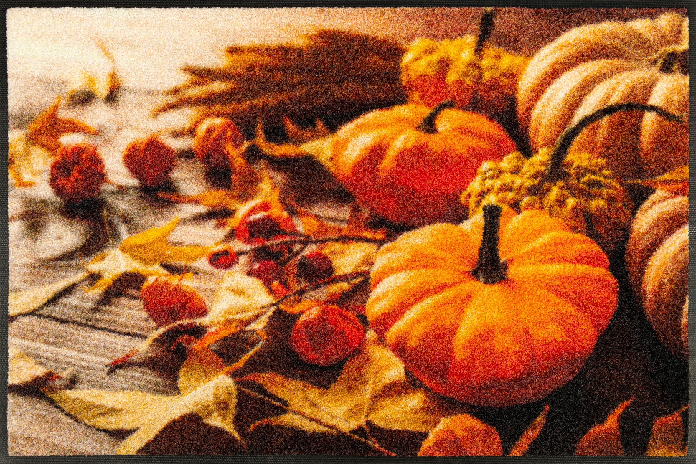 wash+dry by Kleen-Tex Fußmatte »Pumpkin Glow«, rechteckig, 7 mm Höhe, wasch günstig online kaufen