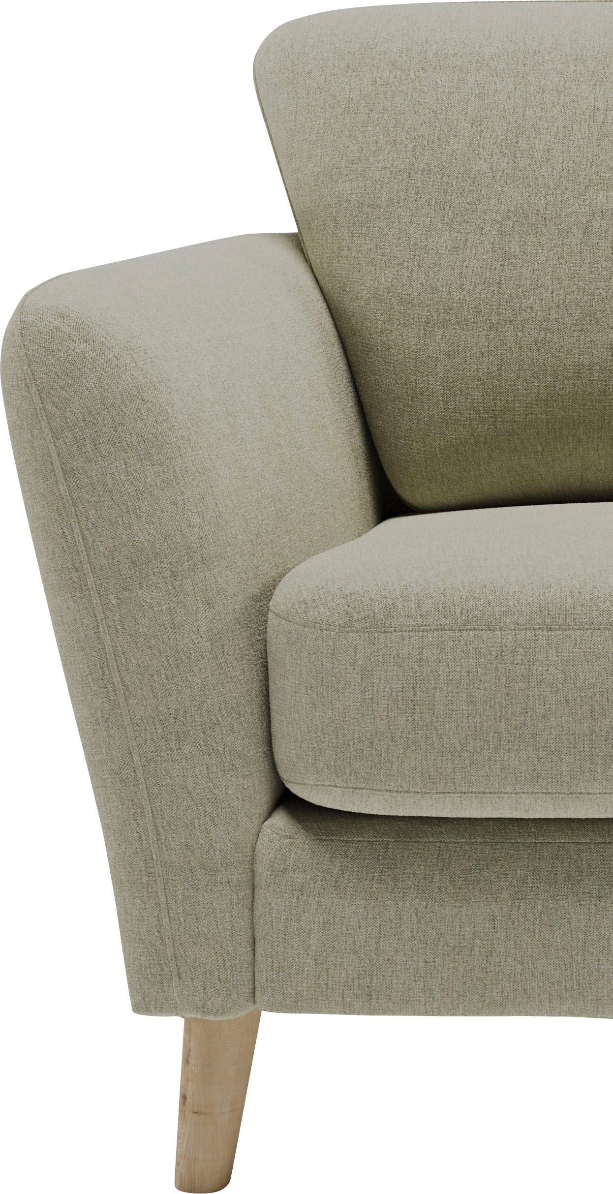 Home affaire Ecksofa »MARSEILLE (242/152cm),L-Form, Rec. rechts/links«, Massivholzbeine aus Eiche, in verschieden Bezügen und Farbvarianten