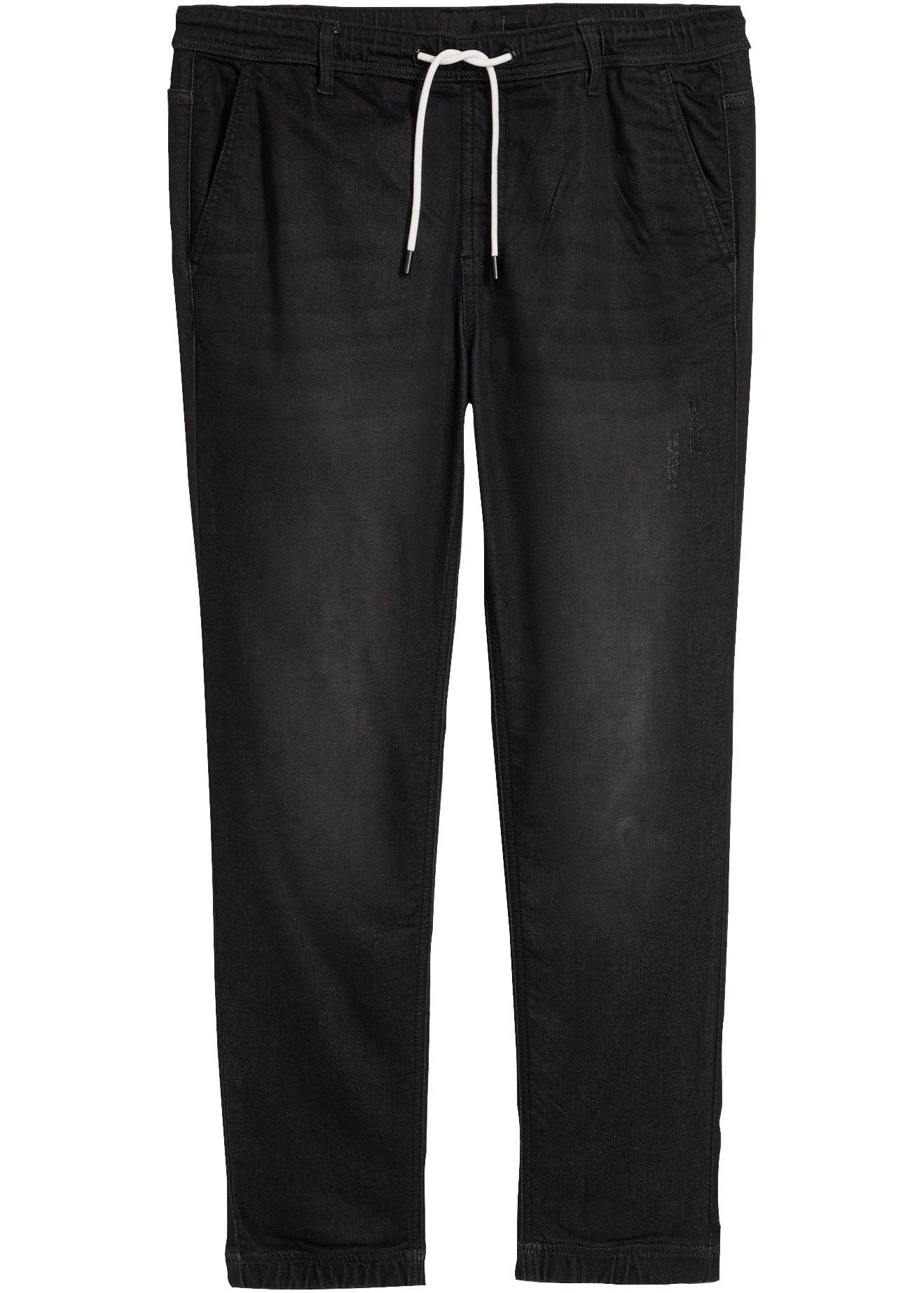 bonprix Jogg Pants »Regular Fit Jeans-Jogger mit Komfortbund, Straight« mit Schlupfform, Regular Fit, aus Baumwolle, Polyester und Elasthan