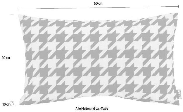 H.O.C.K. Dekokissen »Pictave«, mit Hahnentrittmuster, Kissenhülle mit Füllu günstig online kaufen