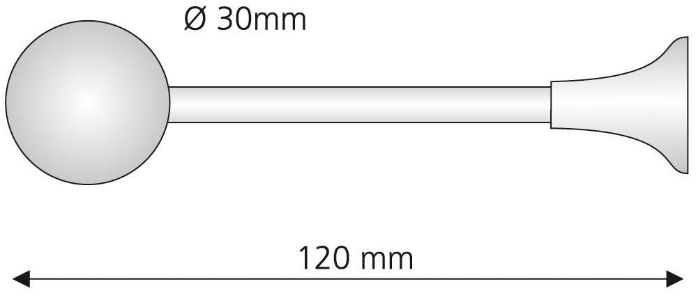 Liedeco Raffhalter, (1 St.), für Gardinenstangen Ø 16 mm günstig online kaufen