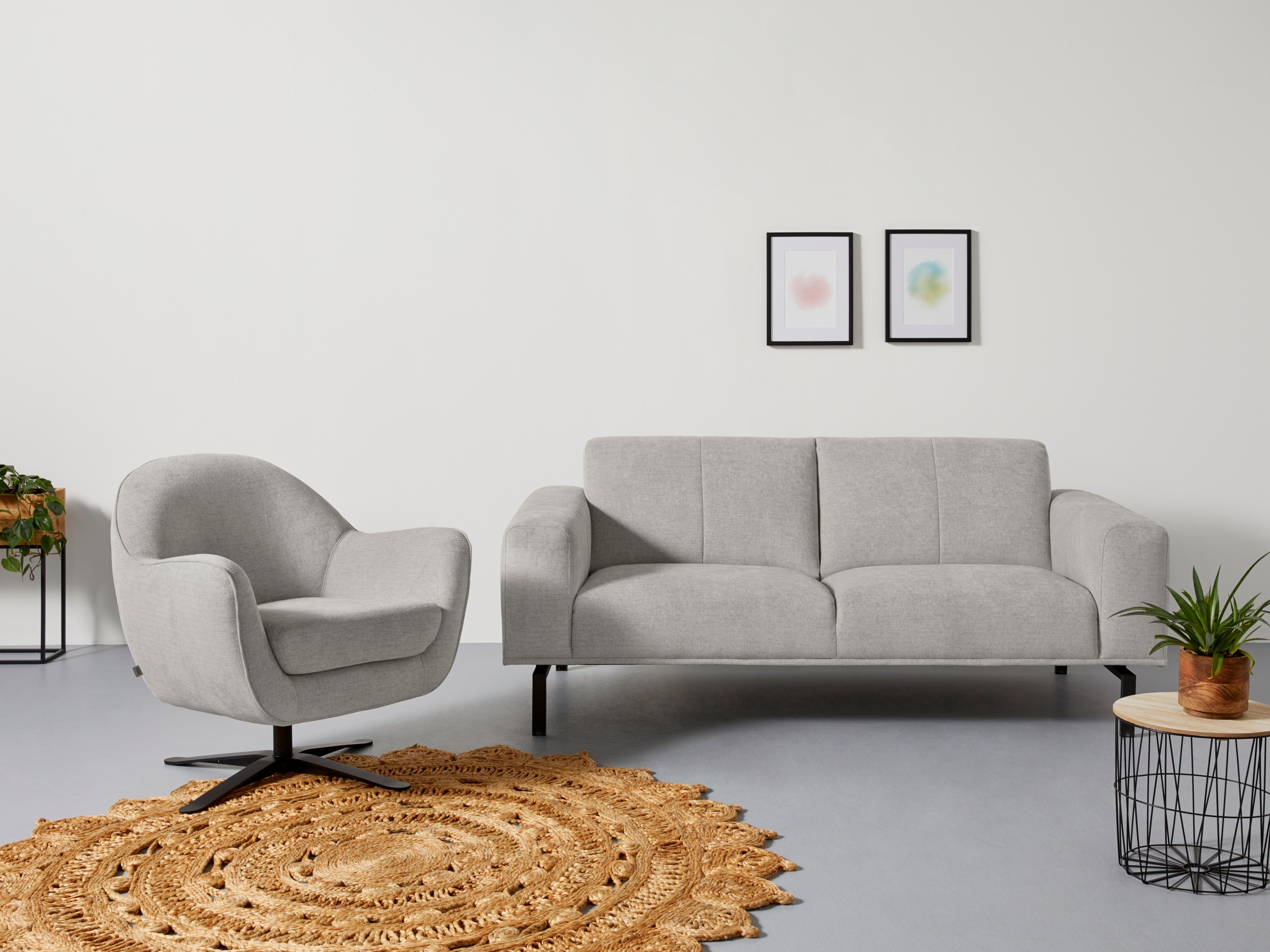 Home affaire Drehsessel »Stavre, Loungesessel mit Drehfunktion« in moderner günstig online kaufen