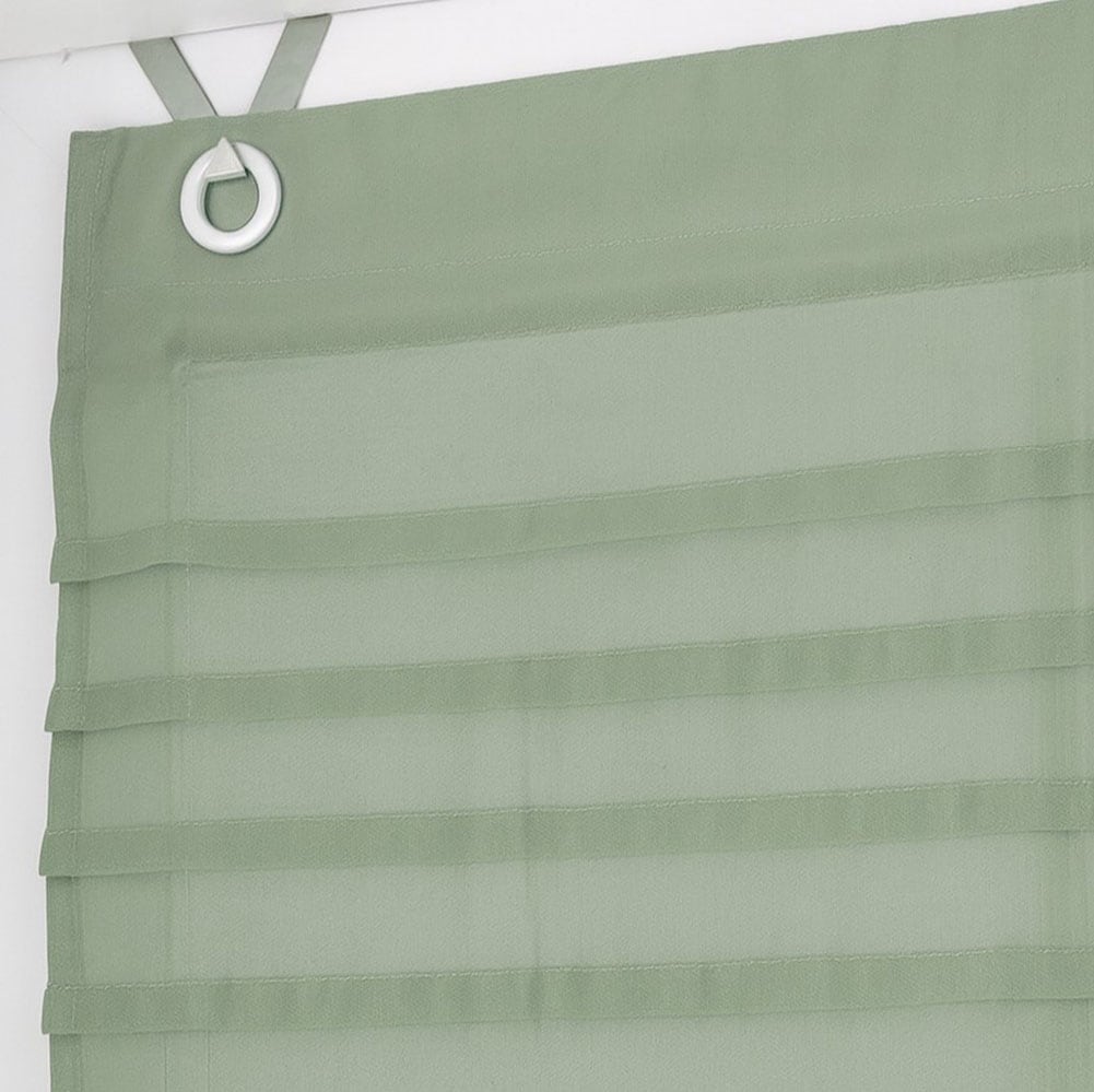 Kutti Raffrollo »Kessy Biese« mit Hakenaufhängung ohne Bohren halbtransparent, Baumwolle, Polyester, Hakenaufhängung