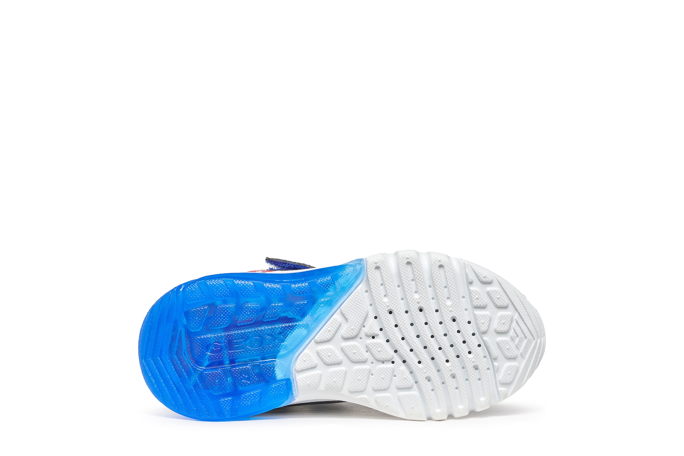 Geox Sneaker »J CIBERDRON BOY - Blinkschuh«  Blinkschuh, mit bunten Kontrastbesätzen, Größenschablone zum Download