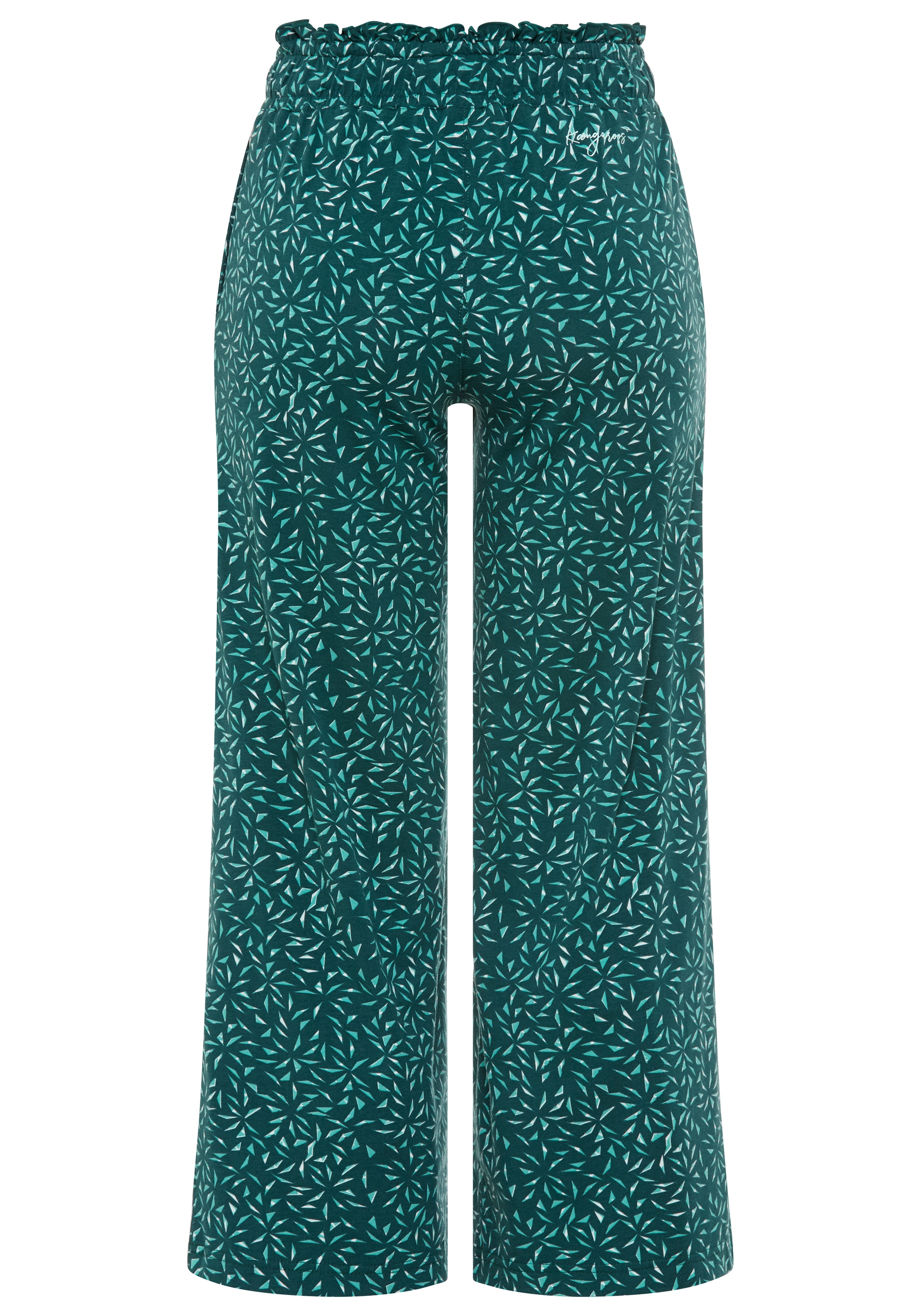 KangaROOS Culotte  weite Jerseyhose, mit Eingrifftaschen, mit Bindeband am Bund