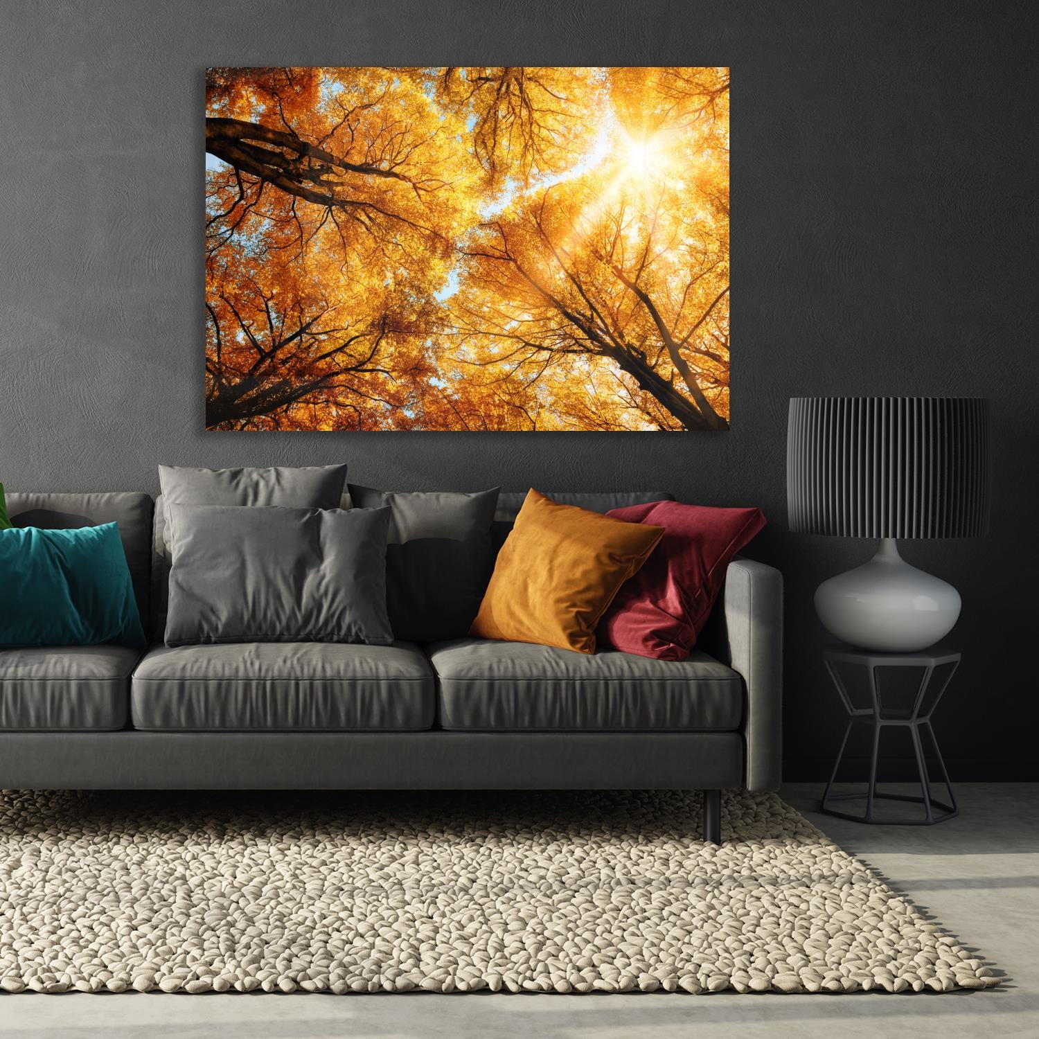 queence Leinwandbild »The Sun« Blumenbilder   Blätter   Blätterbilder 1 Stk günstig online kaufen