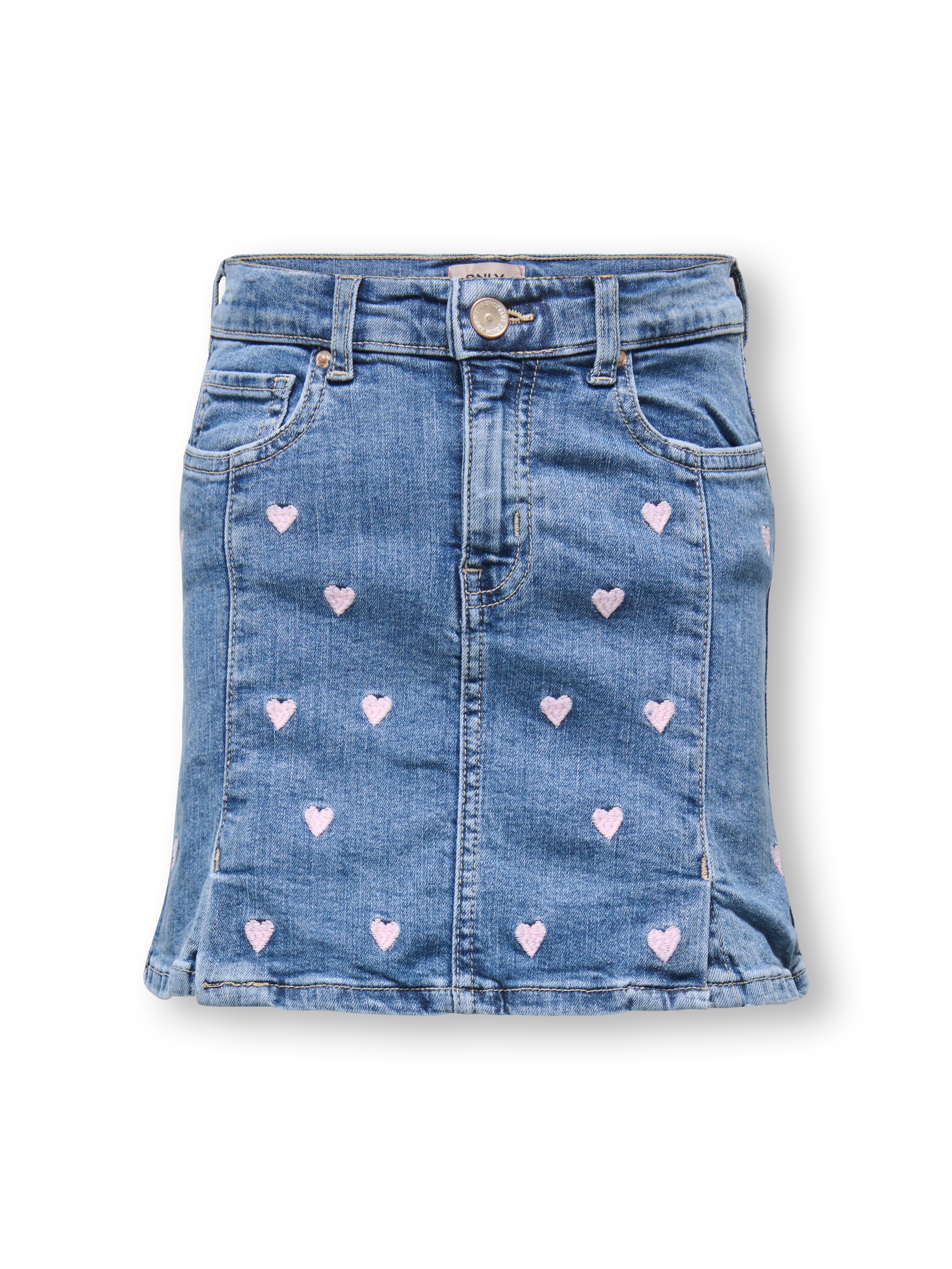 KIDS ONLY Jeansrock »KOGHOXTON HEART EMBROIDERY DNM SKIRT«