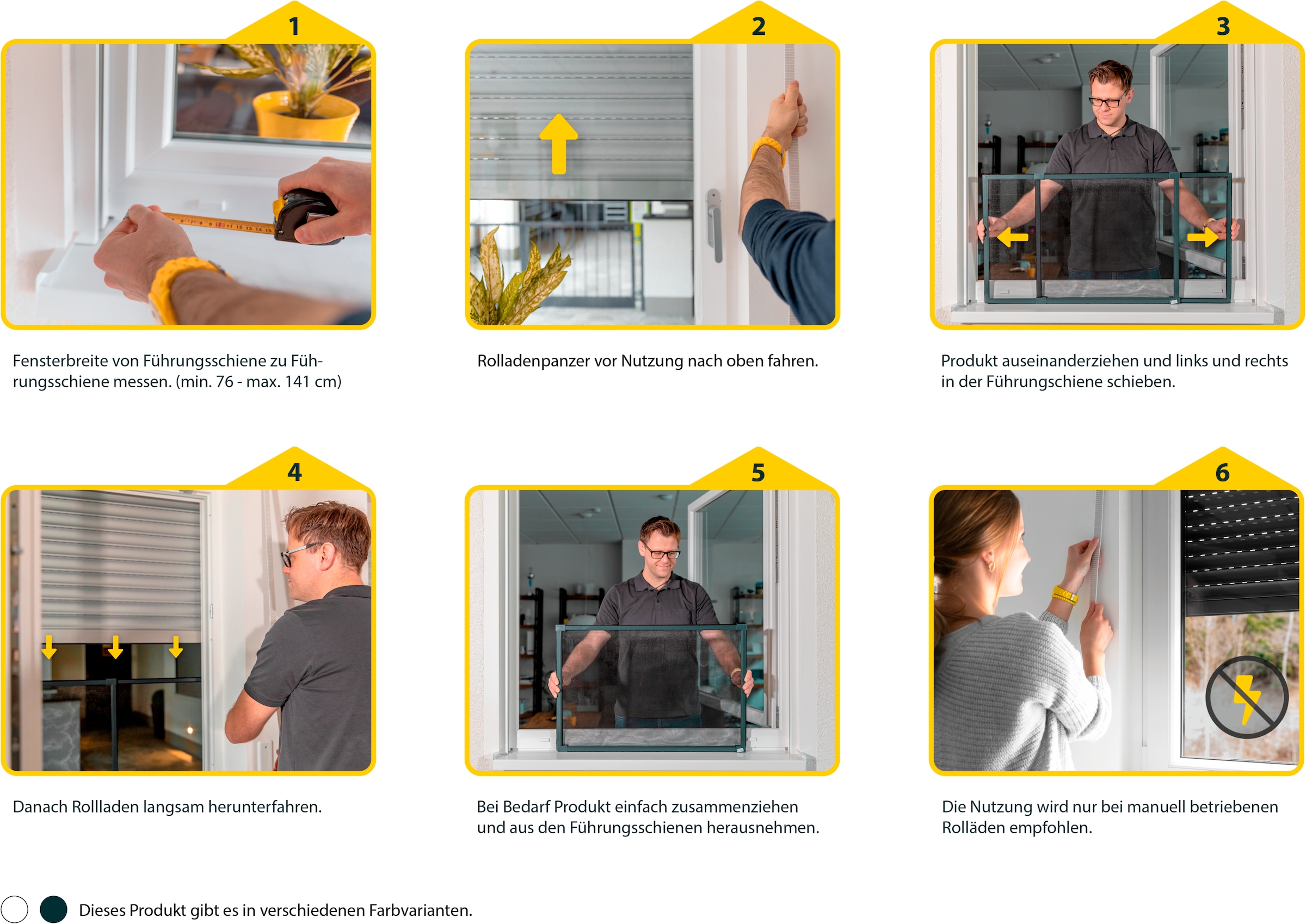 SCHELLENBERG Insektenschutz-Fensterrahmen »ausziehbares Fliegengitter Schiebefenster mit Rahmen« 1 Stk. tlg. 50 x 75 - 142 cm oder 75 x 100 -193 cm, weiß und anthrazit