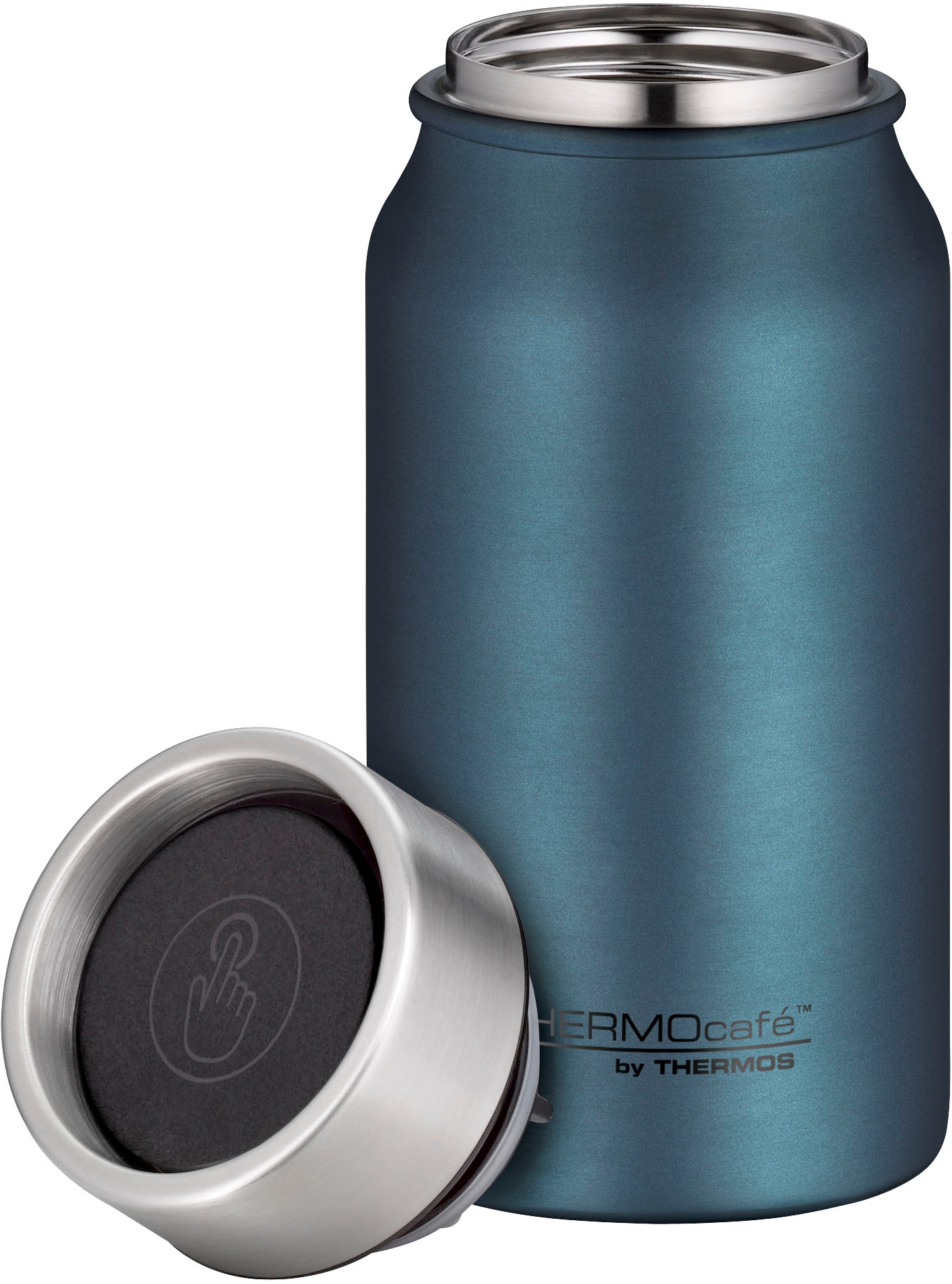 THERMOcafé Thermobecher »TC DRINKING MUG, absolut dicht, spülmaschinenfest« 0,35l, 8h heiß & 16h kalt, zerlegbares Push Button Lid