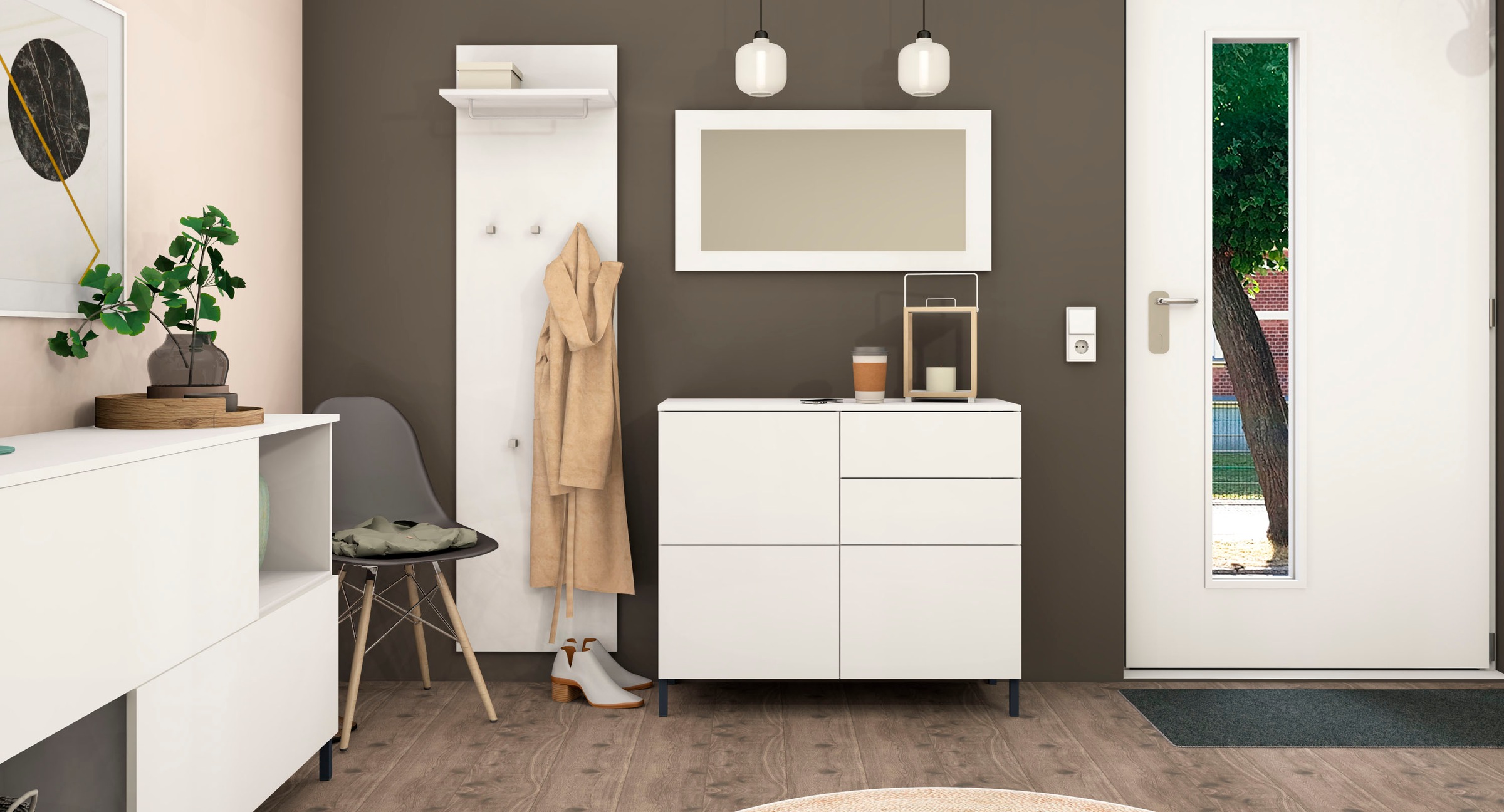 borchardt Möbel Garderoben-Set »Haama« 3 Stk. tlg. günstig online kaufen