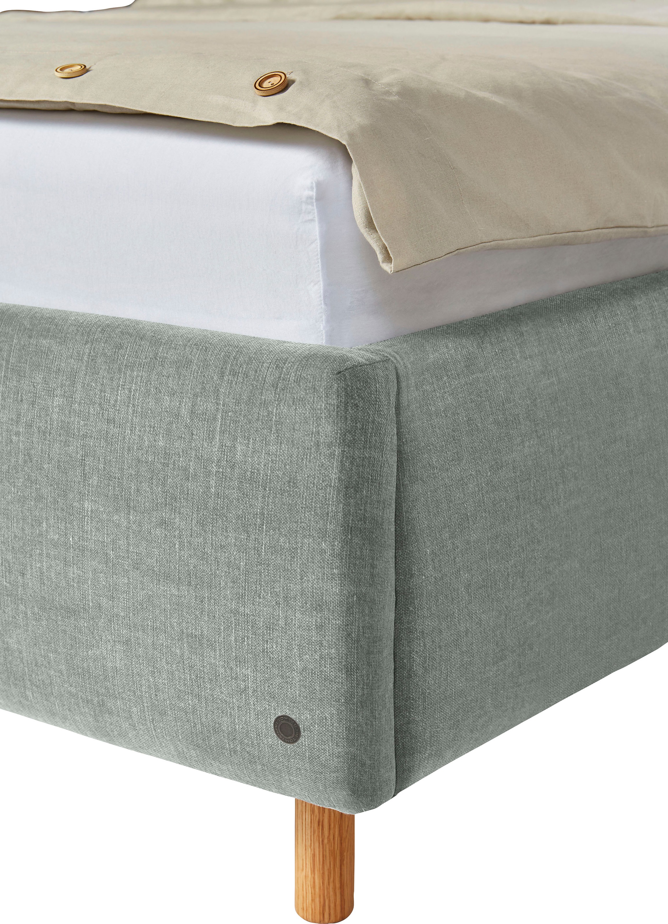 4. Bild von TOM TAILOR HOME Polsterbett »CALIFORNIA BED«, mit seitlichen Holzakzenten am Kopfteil