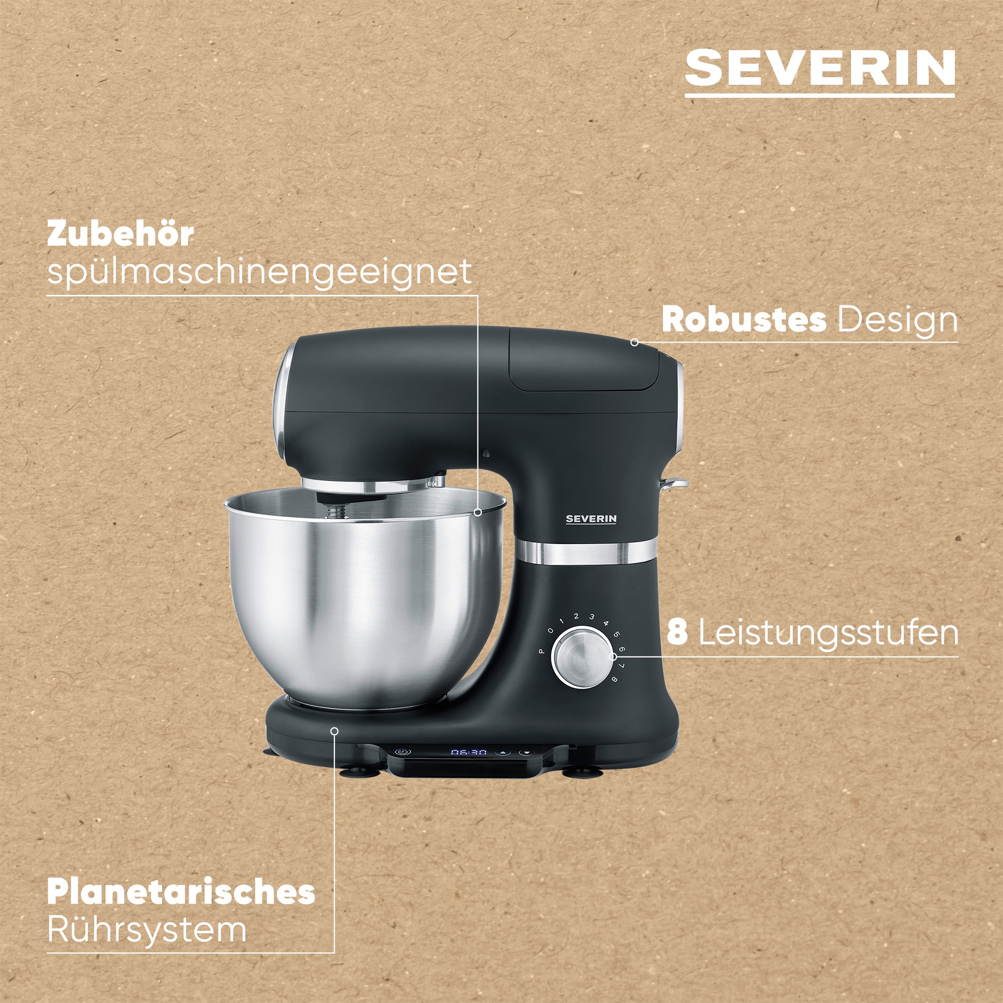 Severin Küchenmaschine »KM 3898 mit integrierter Waage«