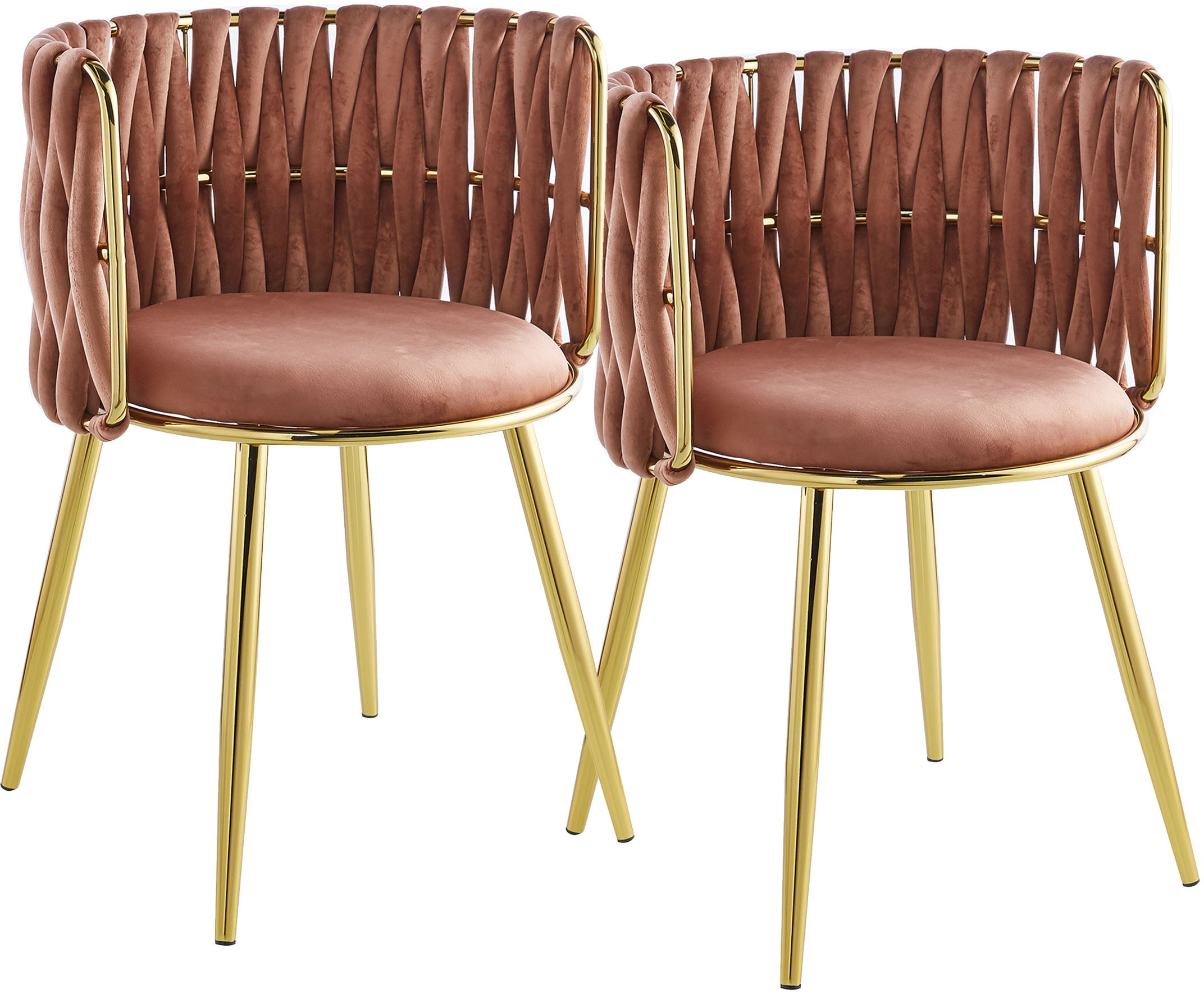 Kayoom Polsterstuhl »Stuhl Melly 125 2er-Set,tolles Design der Rückenlehne, günstig online kaufen