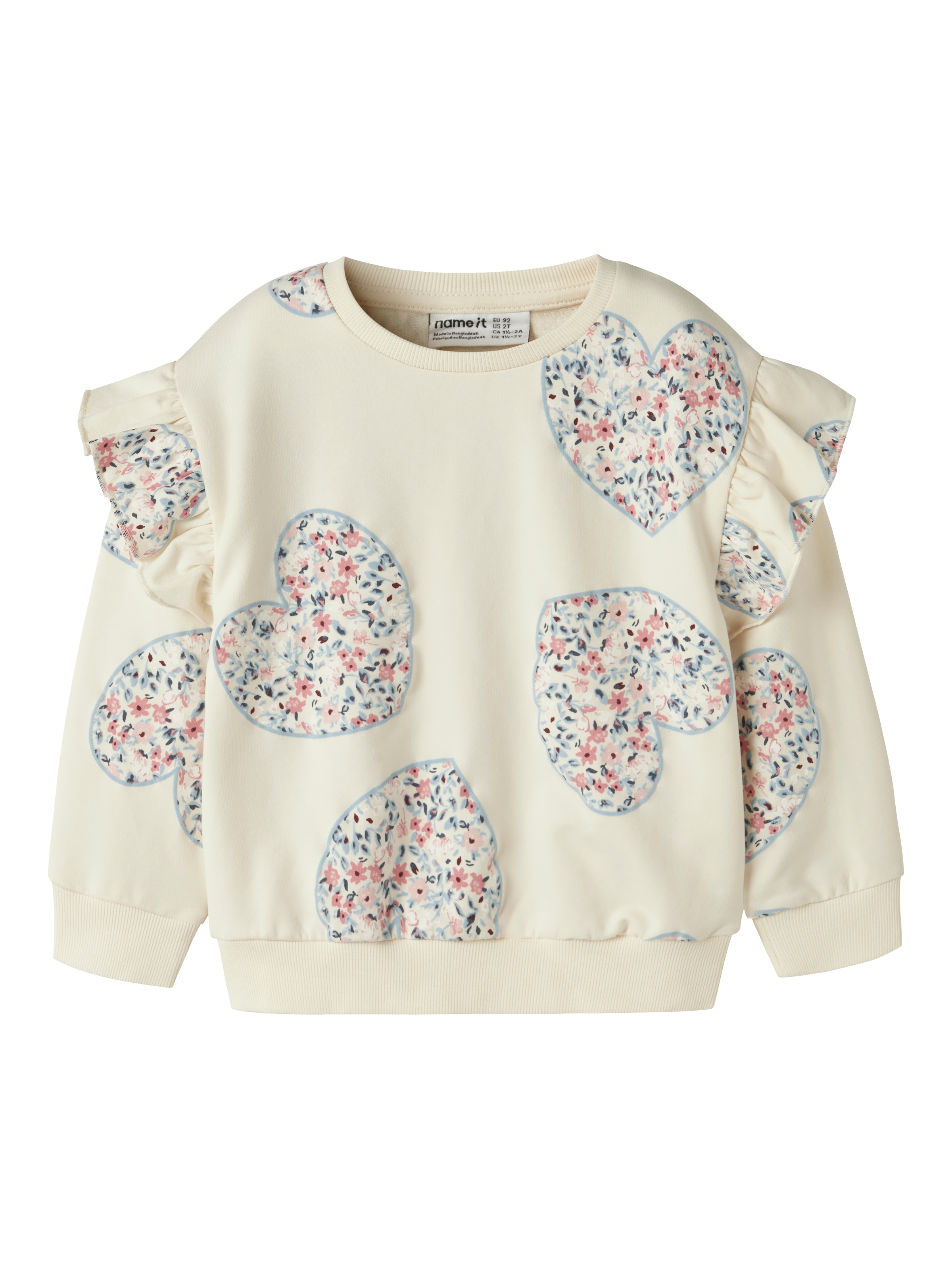 Name It Sweatshirt »NMFKIWILE LS NREG SWEAT UNB«, Baumwollmischung, regular fit
