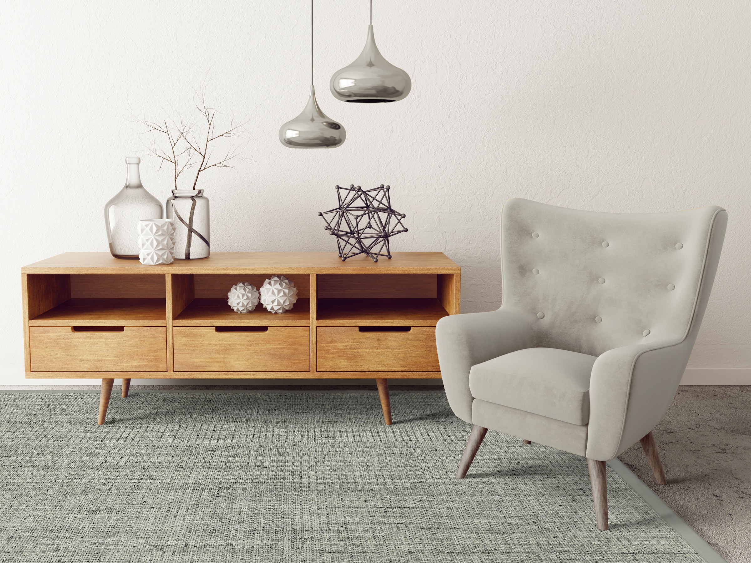 Dekowe Teppich »Exquisit« rechteckig 8 mm Höhe von Hand gewebt, meliert, mit Bordüre, Wohnzimmer