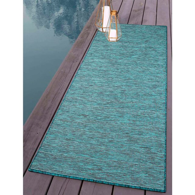 Carpet City Läufer »Palm«, rechteckig, Wetterfest & UV-beständig, für  Balkon, Terrasse, Küche, flach gewebt auf Rechnung bestellen