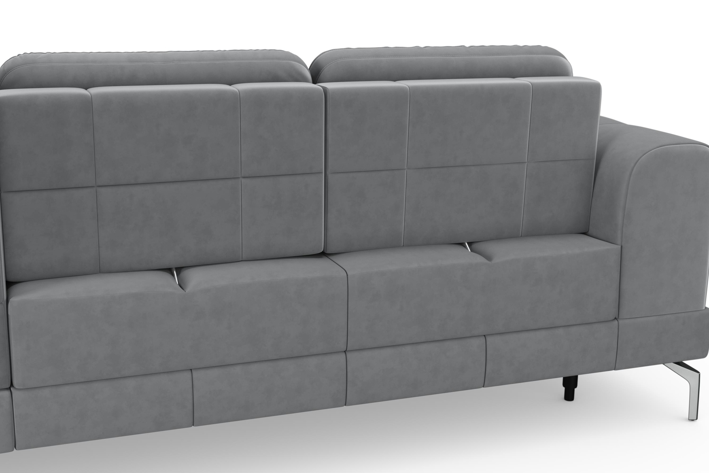 sit&more Ecksofa »Bendigo L-Form«, inklusive Sitztiefenverstellung, Bodenfreiheit 15 cm, 2 Fußfarben