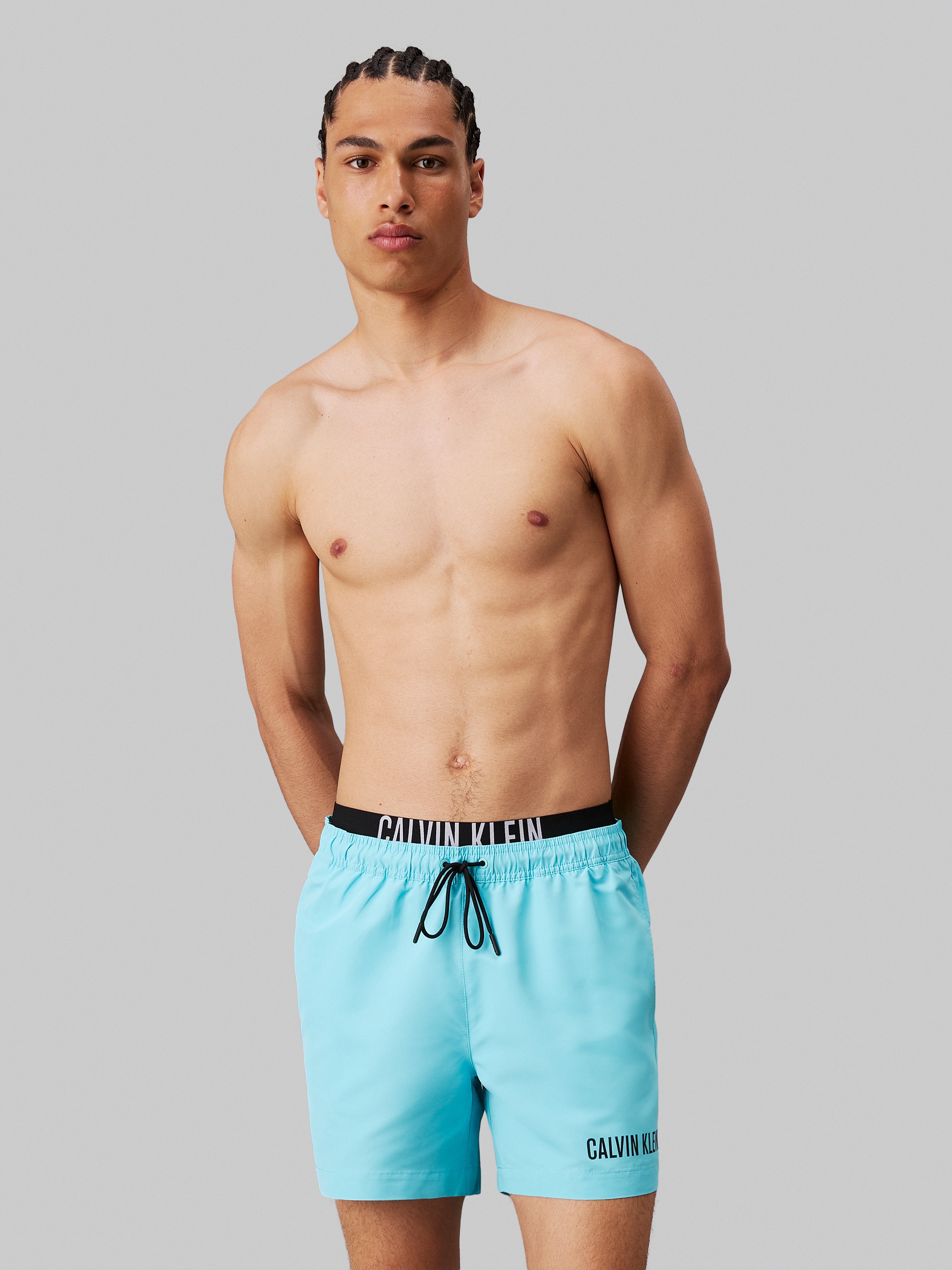 Bild von Calvin Klein Swimwear Badeshorts »MEDIUM DOUBLE WB«, mit doppeltem Bund