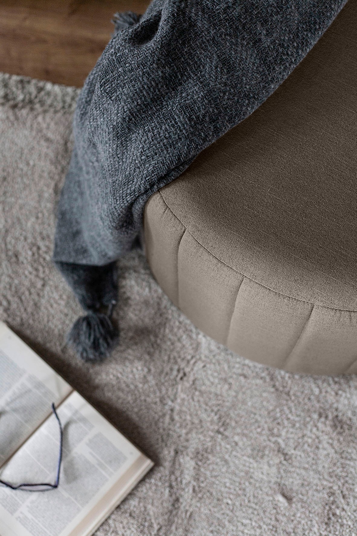 Fink Pouf »HELEN«, mit seitlichen Nähten