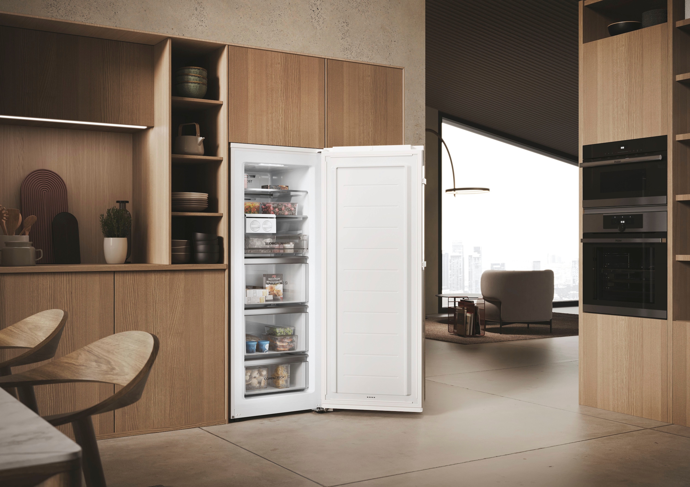 Haier Gefrierschrank »H4F226WDH1«, 153,5 cm hoch, 60 cm breit, 178 cm hoch, 60 cm breit, no Frost, Twist Ice Maker