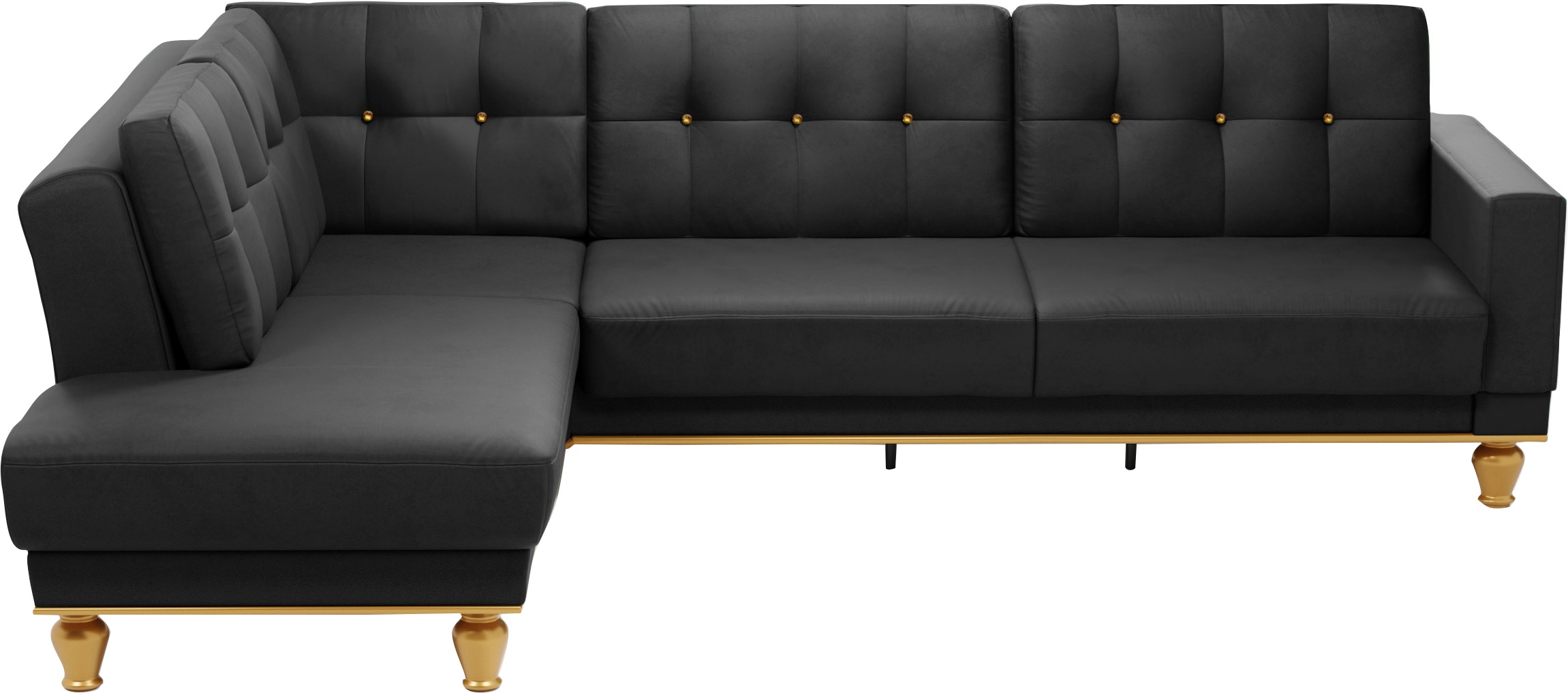 sit&more Ecksofa »Orient 5 L-Form«, mit Strass-Stein, wahlweise mit Bettfun günstig online kaufen