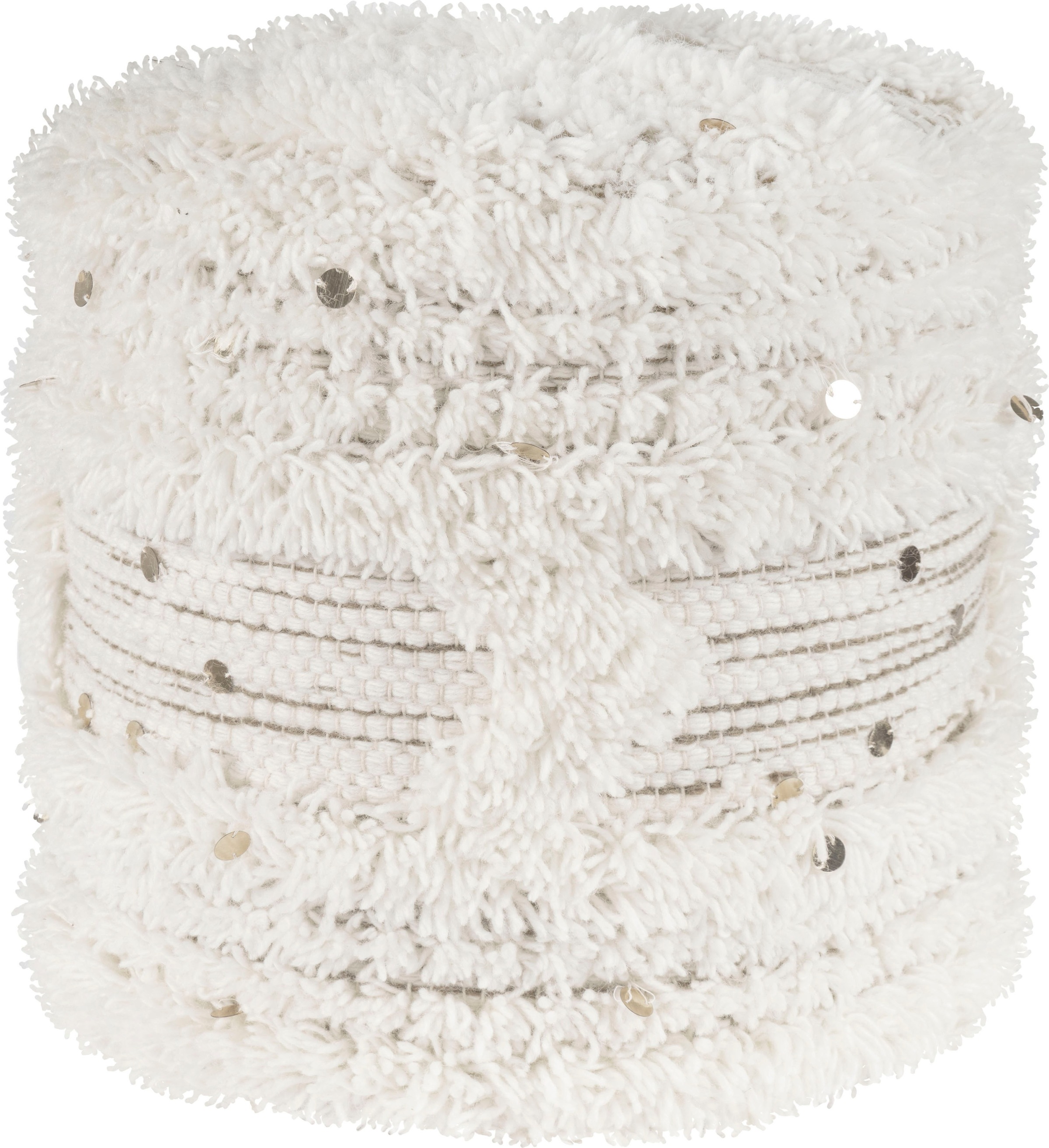Kayoom Pouf »Bohist 425 35cm x 35cm, Strukturen mit Fransen und Quasten«, ( günstig online kaufen