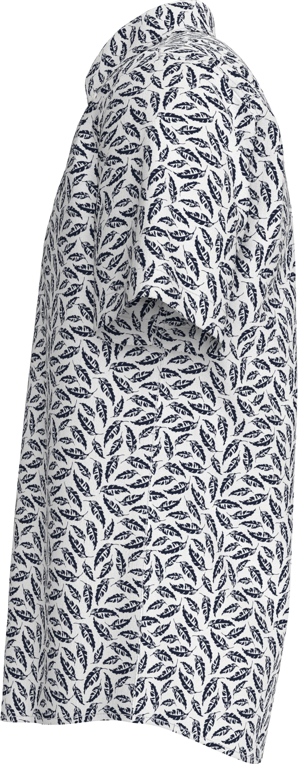 Tommy Hilfiger Kurzarmhemd »LINEN BLEND PRINT S/S RF SHIRT«, modischer Print, mit Leinenanteil