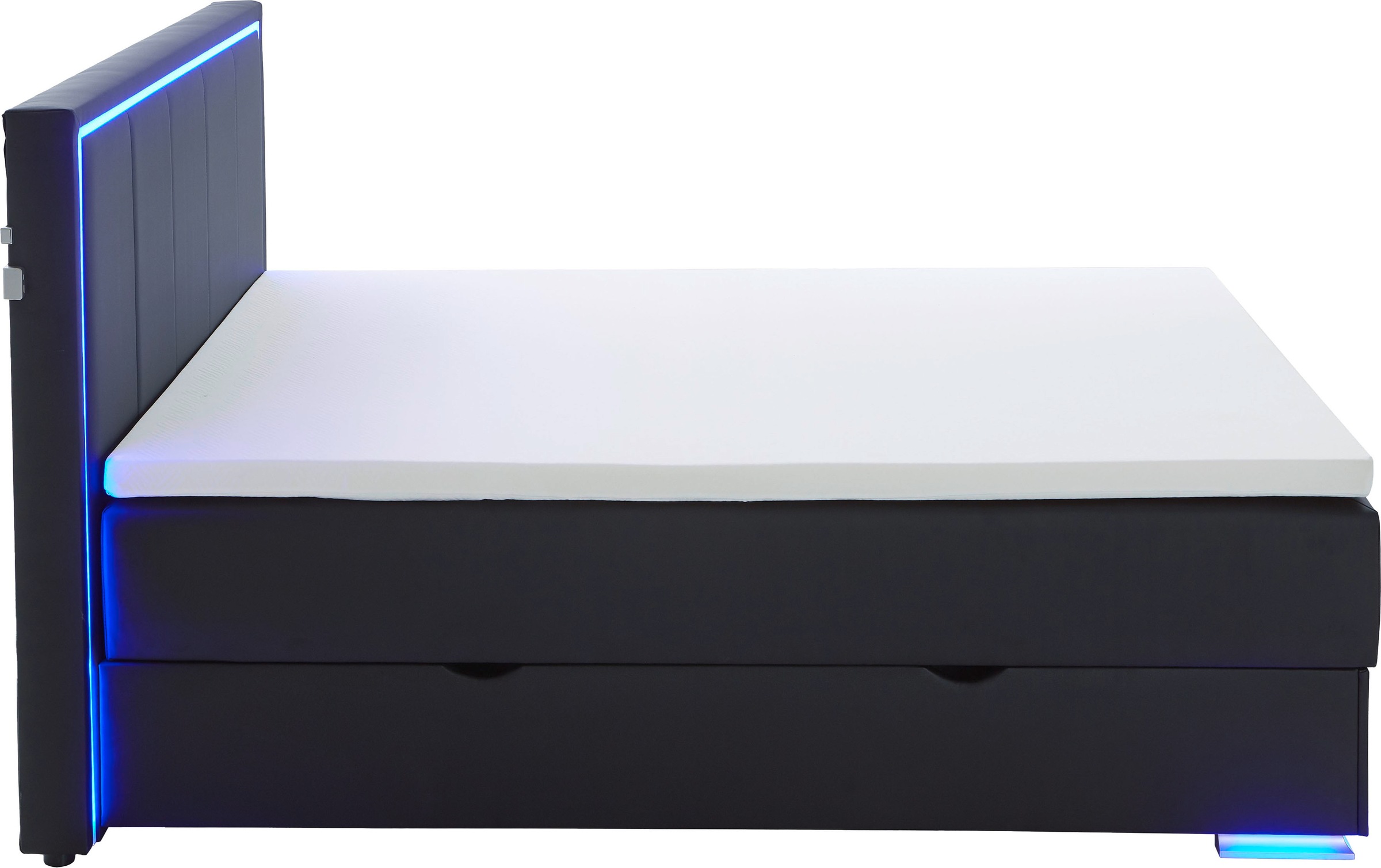 meise.möbel Boxspringbett »Colorado II«, inkl. LED-Beleuchtung & Topper