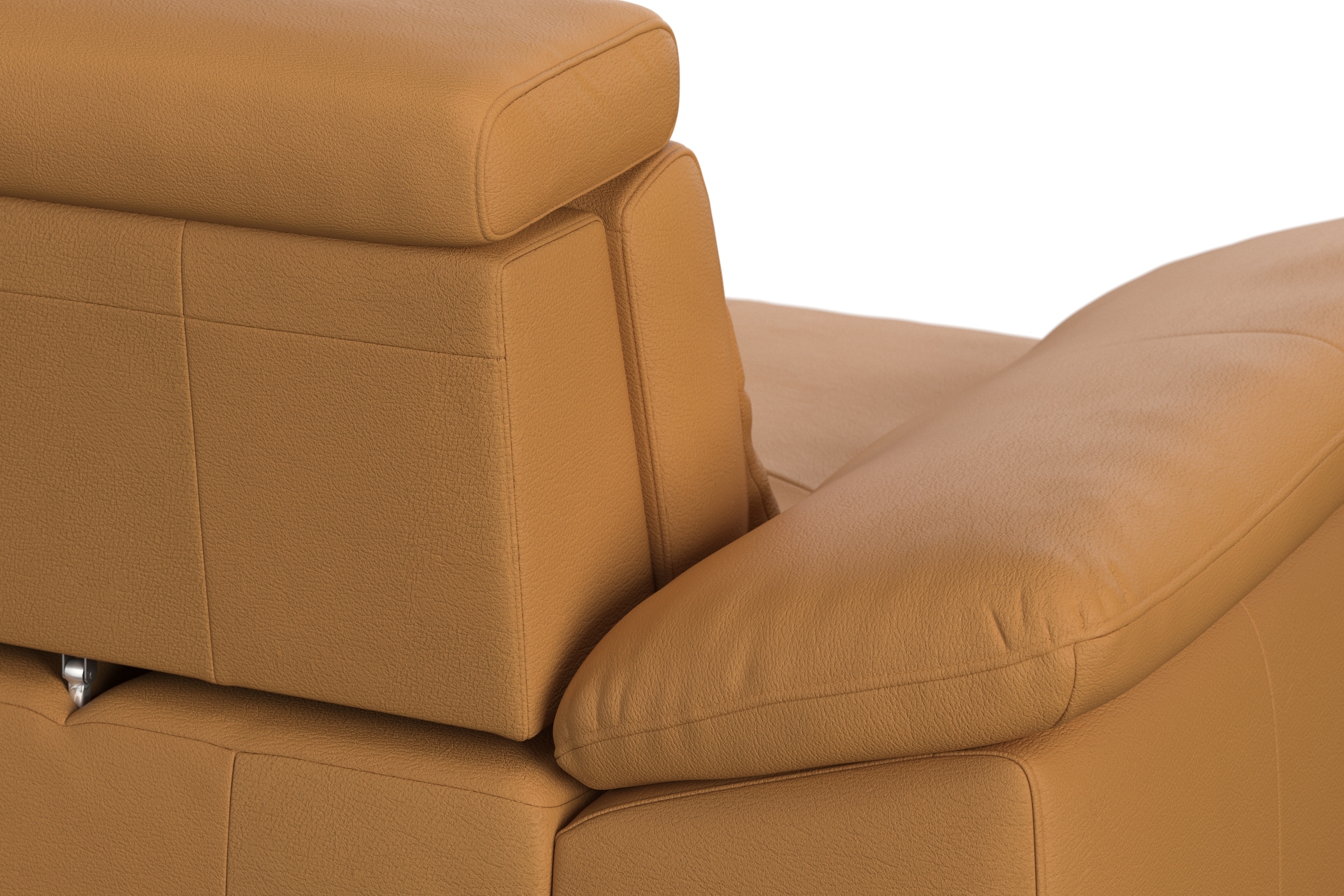 sit&more Ecksofa »Cabrio L-Form, mit Sitztiefenverstellung, Arm- und Kopfteilverstellung«, 2 Nierenkissen, Federkern, optional Bettfunktion und Stauraum