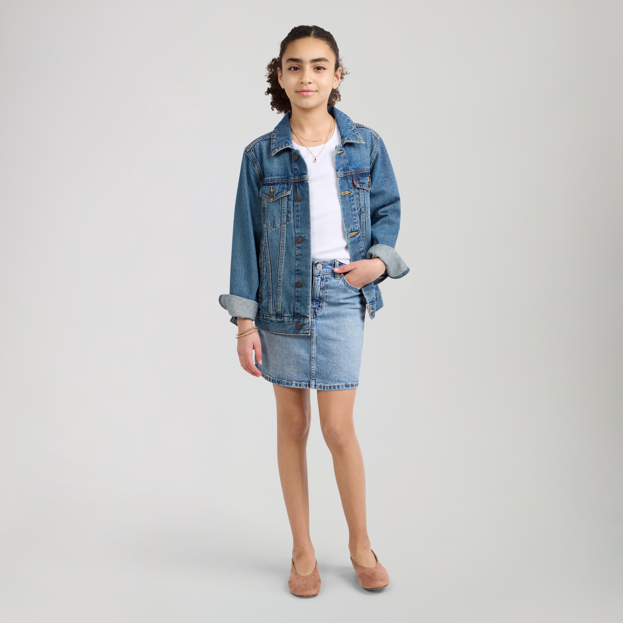 Levi's® Kids Jeansrock »LVG ICON SKIRT« mit einstellbarer Weite, for Girls