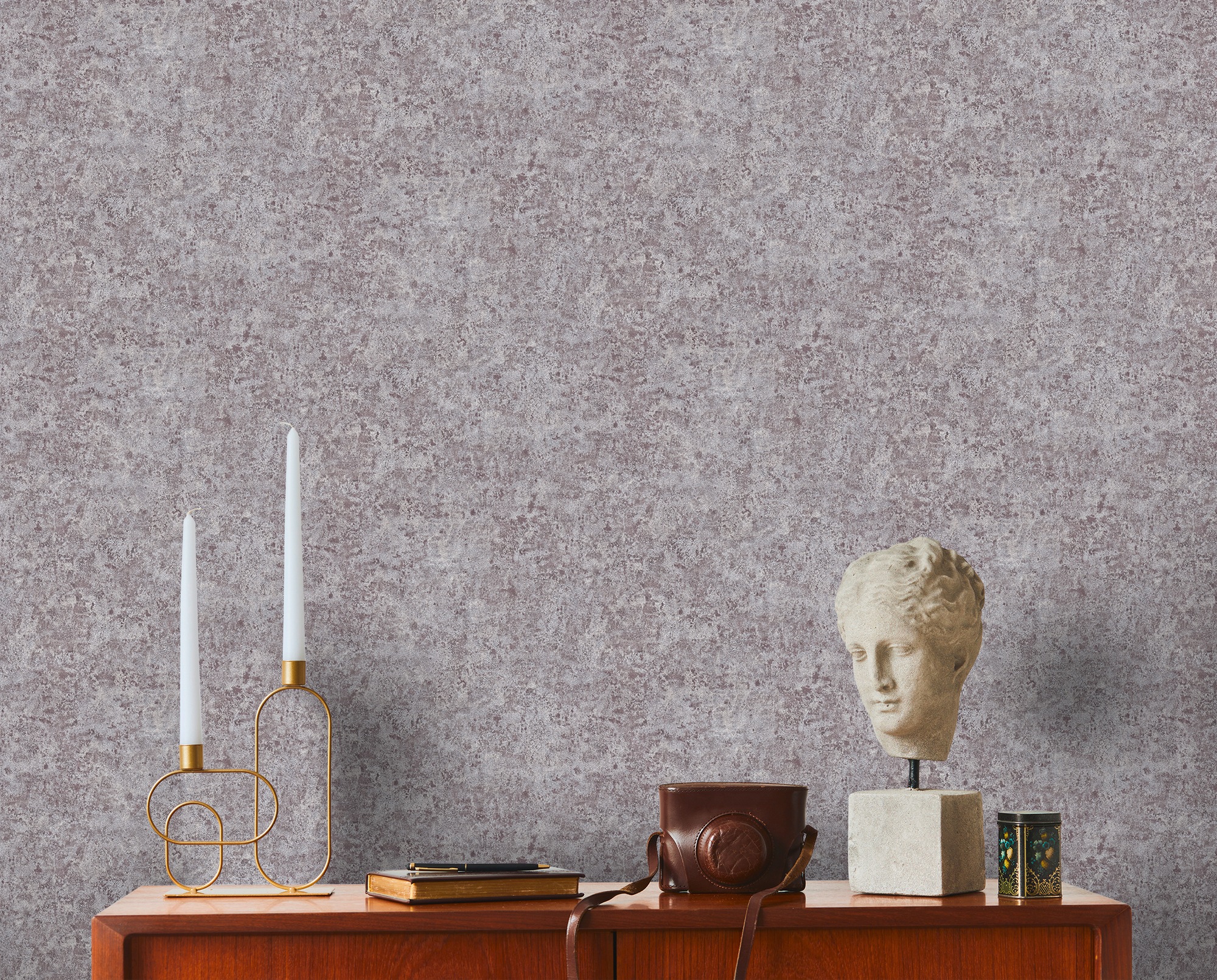 living walls Vliestapete »Metropolitan Stories. Travel Styles. Metallic-Tapete«, metallic-Metall-Effekte-gemustert, Grobe Struktur-Tapete Putzoptik Designtapete Hochwertig Tapeten Flur