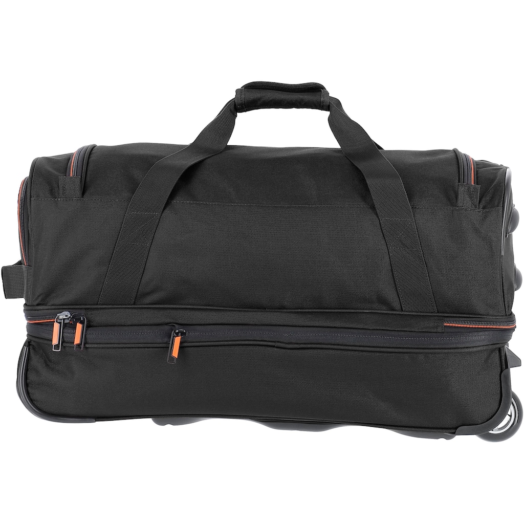 travelite Reisetasche »Basics, 55 cm«, Duffle Bag Sporttasche mit Trolleyfunktion und Volumenerweiterung