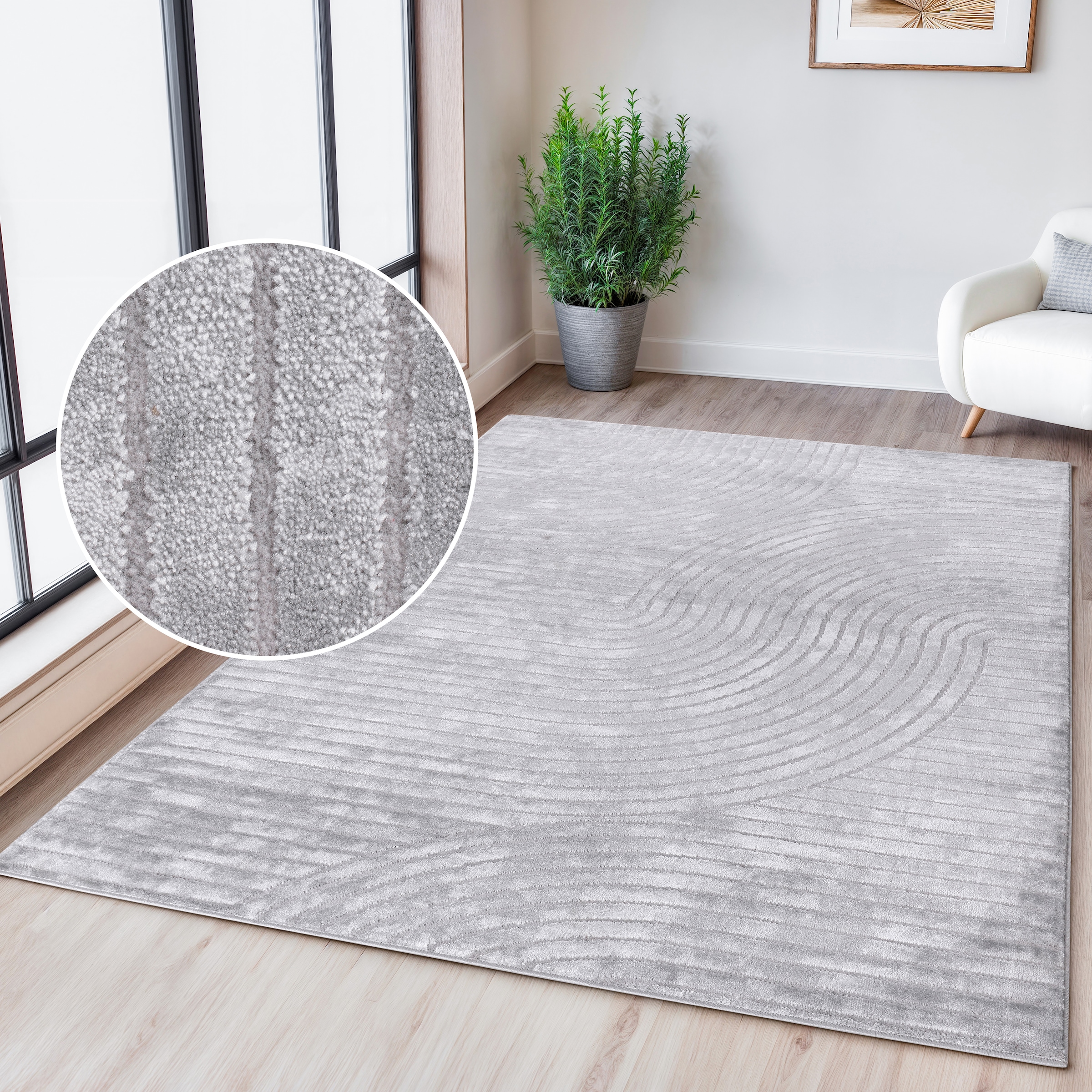 OTTO home Teppich »Luvu«, rechteckig, 12 mm Höhe, Modernes Design mit Boho- günstig online kaufen