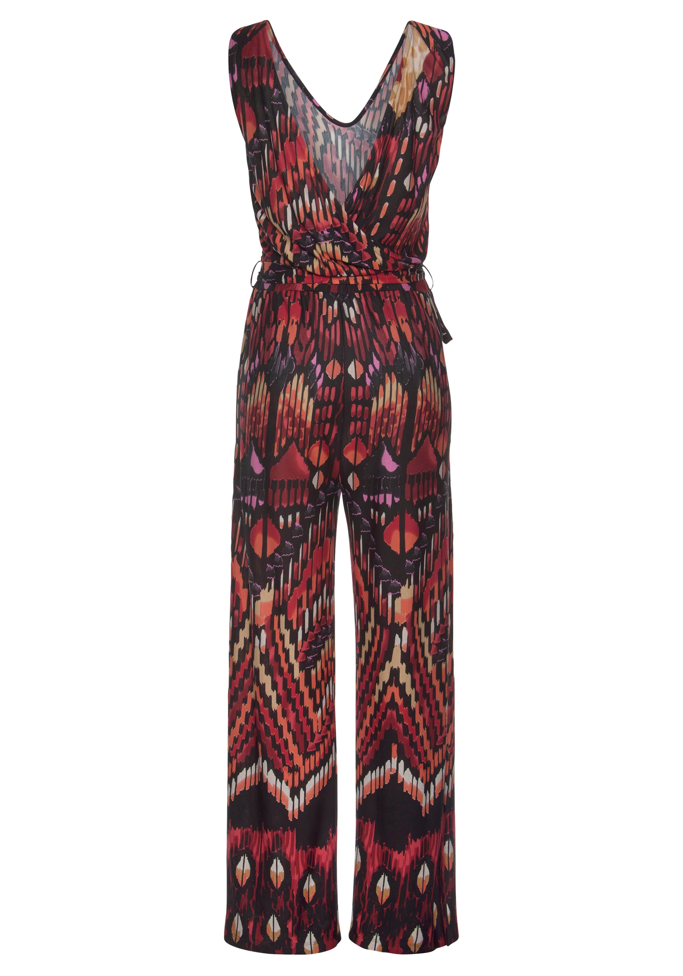 Buffalo Overall, mit Alloverprint und weitem Bein, sommerlicher Jumpsuit mit Taschen