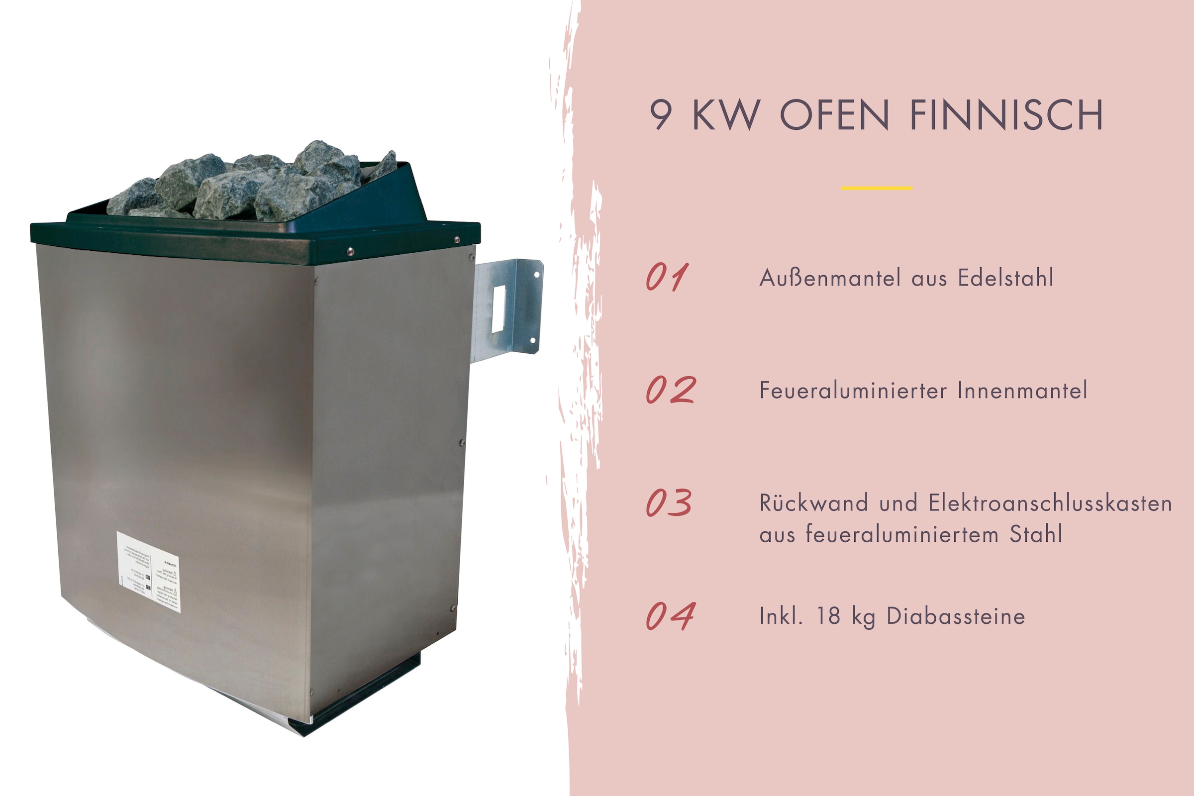Karibu Saunahaus »»Simon 1« mit moderner Tür, terragrau mit Fenster«