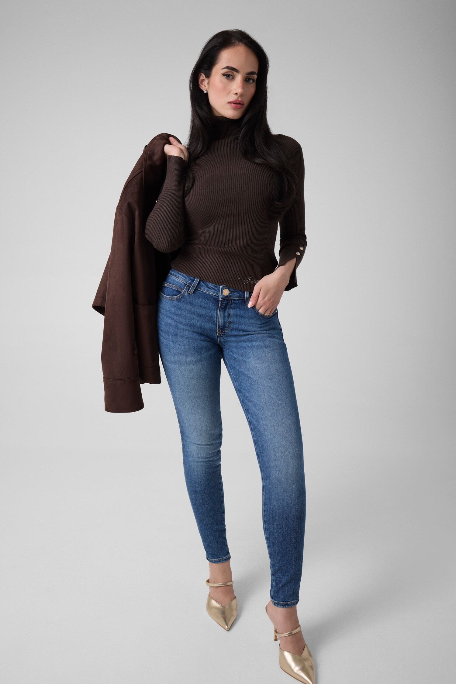 Guess Skinny-fit-Jeans »CURVE X« aus Stretch-Denim, mittlere Taille