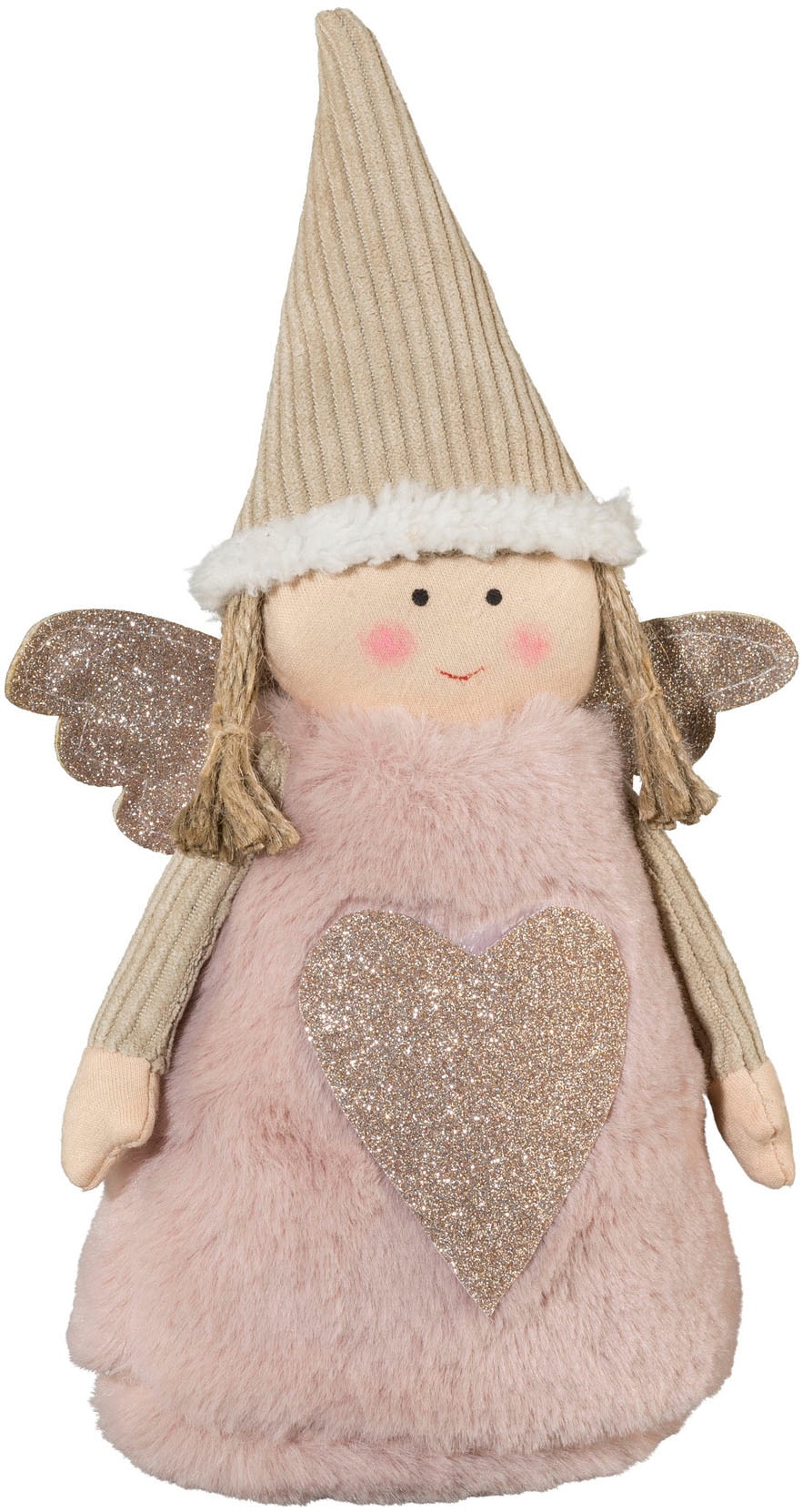 Creativ home Engelfigur »Engel« mit Glitzer-Applikationen