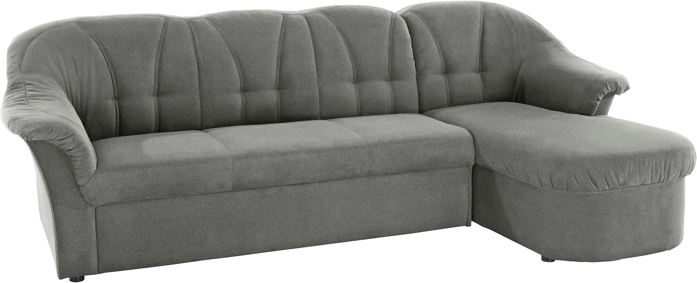 DOMO collection Ecksofa »Pegnitz, elegante Rückensteppung, komfortabel, L-Form«, wahlweise mit Bettfunktion
