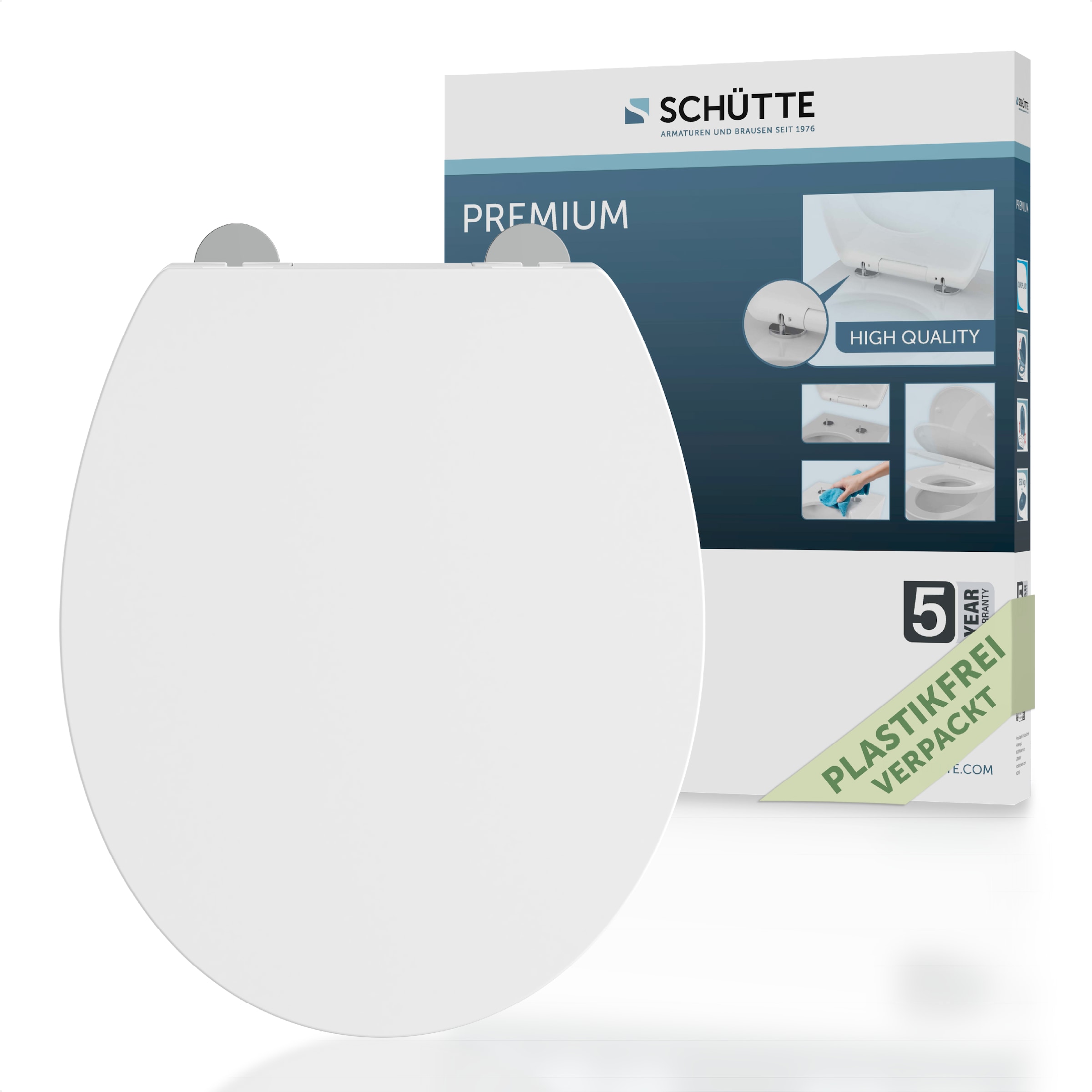 Schütte WC-Sitz »WHITE«, aus Kunststoff, mit Absenkautomatik und Schnellver günstig online kaufen