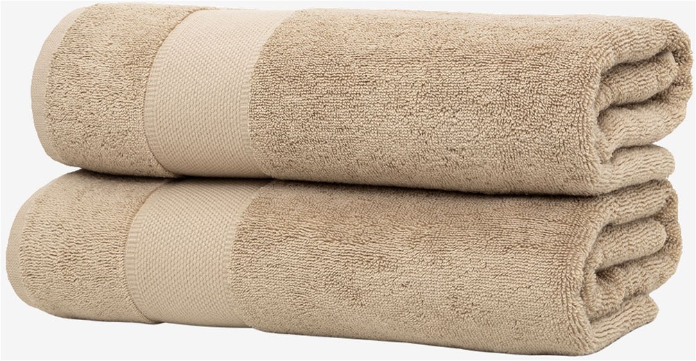Wolkenfeld Duschtücher »Premium Low-Twist Baumwolle 550 g/m² – 2 große Duschtücher« 70×140 cm – weich, saugfähig und ideal für Bad & Wellness