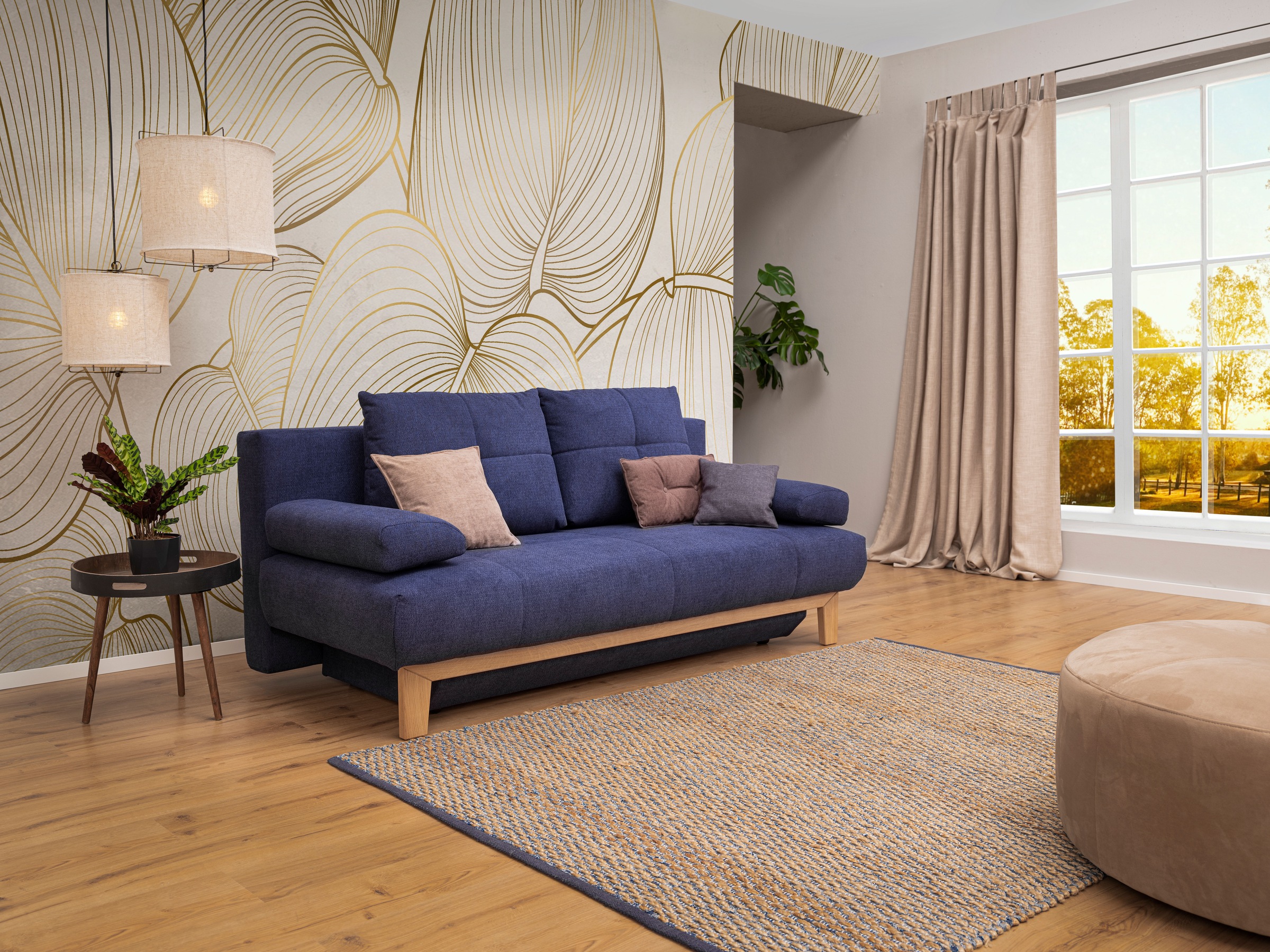 alina Schlafsofa »Ama« mit Bettfunktion und Stauraum günstig online kaufen