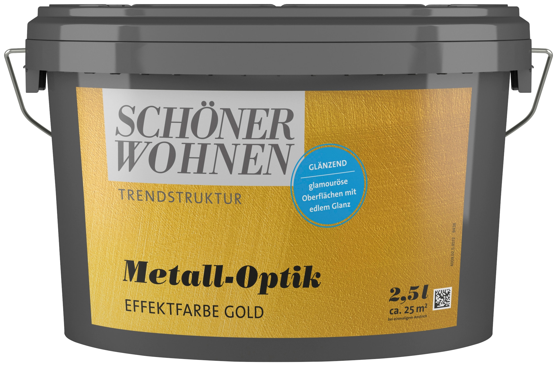 SCHÖNER WOHNEN FARBE Wandfarbe »Metall-Optik metallischen 1 für bestellen glänzende Look Liter, online Effektfarbe Effektfarbe«