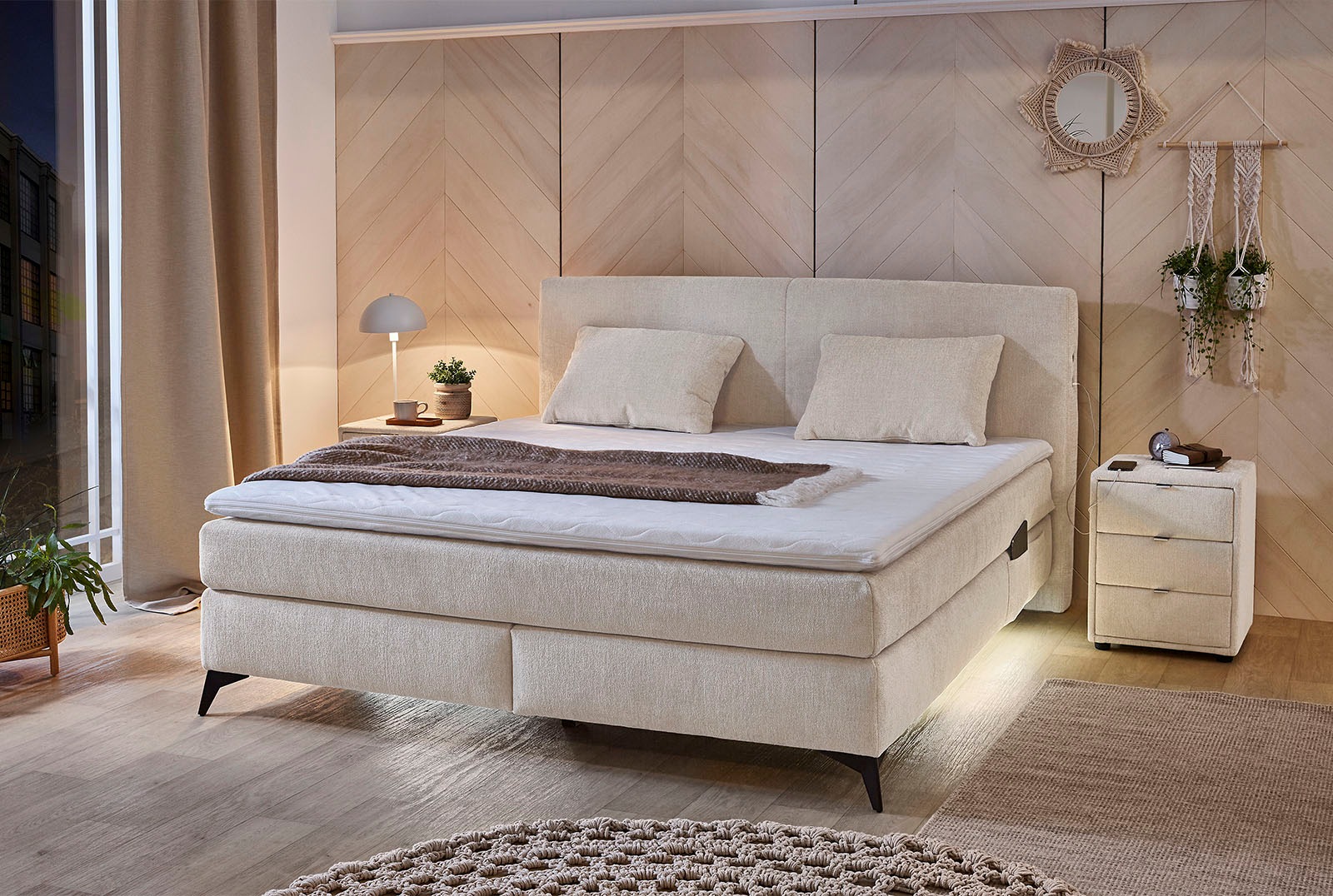 Jockenhöfer Gruppe Boxspringbett »Kira in den Breiten 160x200 & 180x200cm«, günstig online kaufen